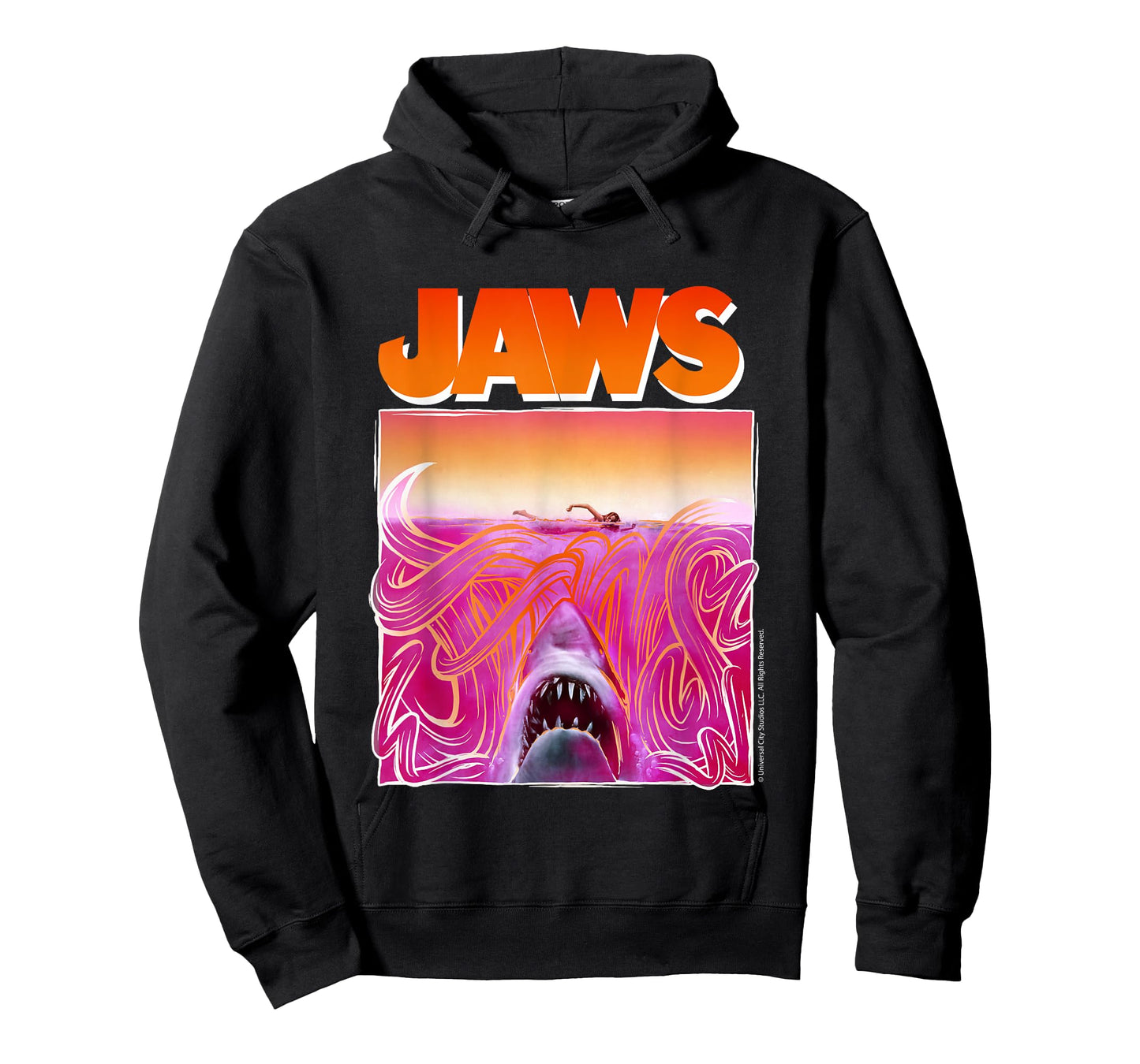 Jaws 2025 Retro Wave Shark Jaws Art T-Shirt