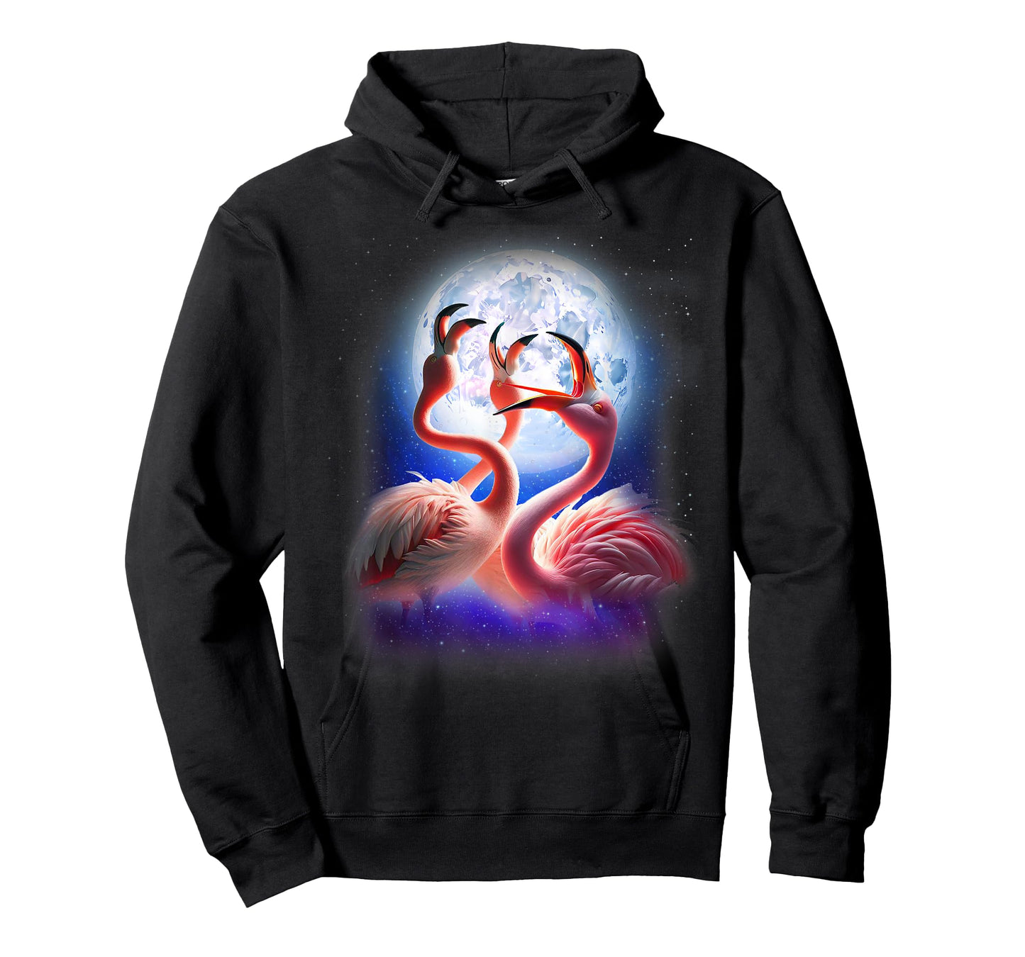3 Flamingos Howling At The Moon Funny Pink Flamingo Lover T-Shirt