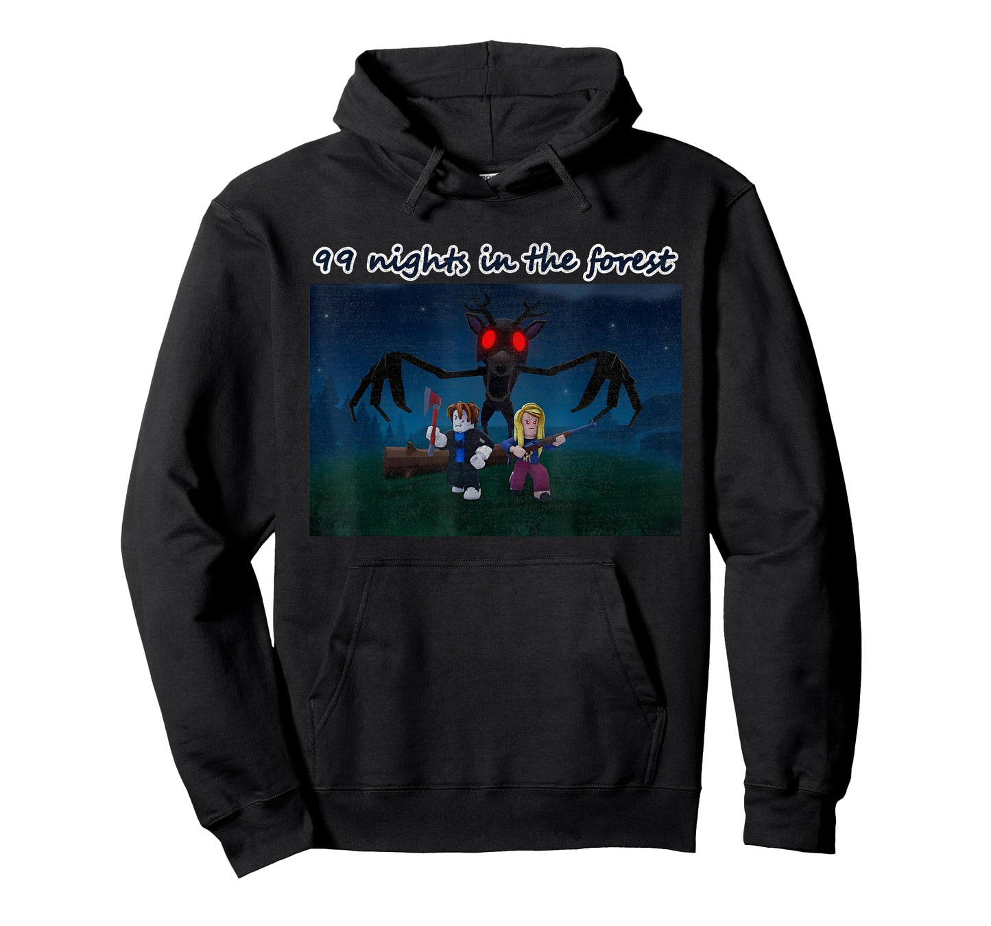 Funny 99 Nights Halloween Gamer Deer in The Forest Kids Meme T-Shirt
