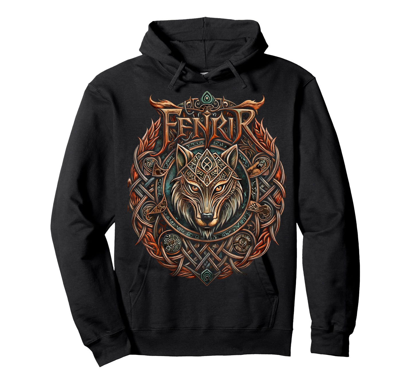 The Chains of Fenrir – Nordic Mythology & Fantasy Wolf T-Shirt