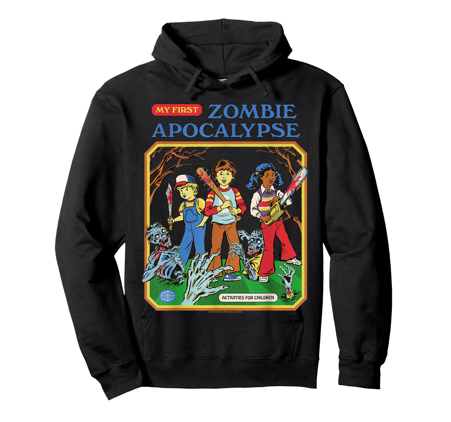 Zombie Apocalypse Sarcastic Retro Vintage Funny Adult Humor T-Shirt