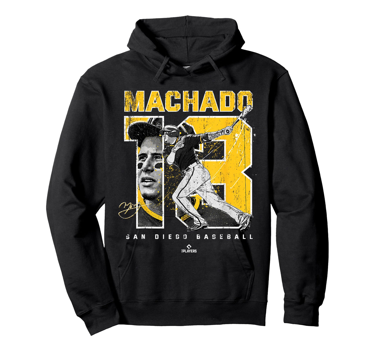Number and Portrait Manny Machado San Diego MLBPA T-Shirt