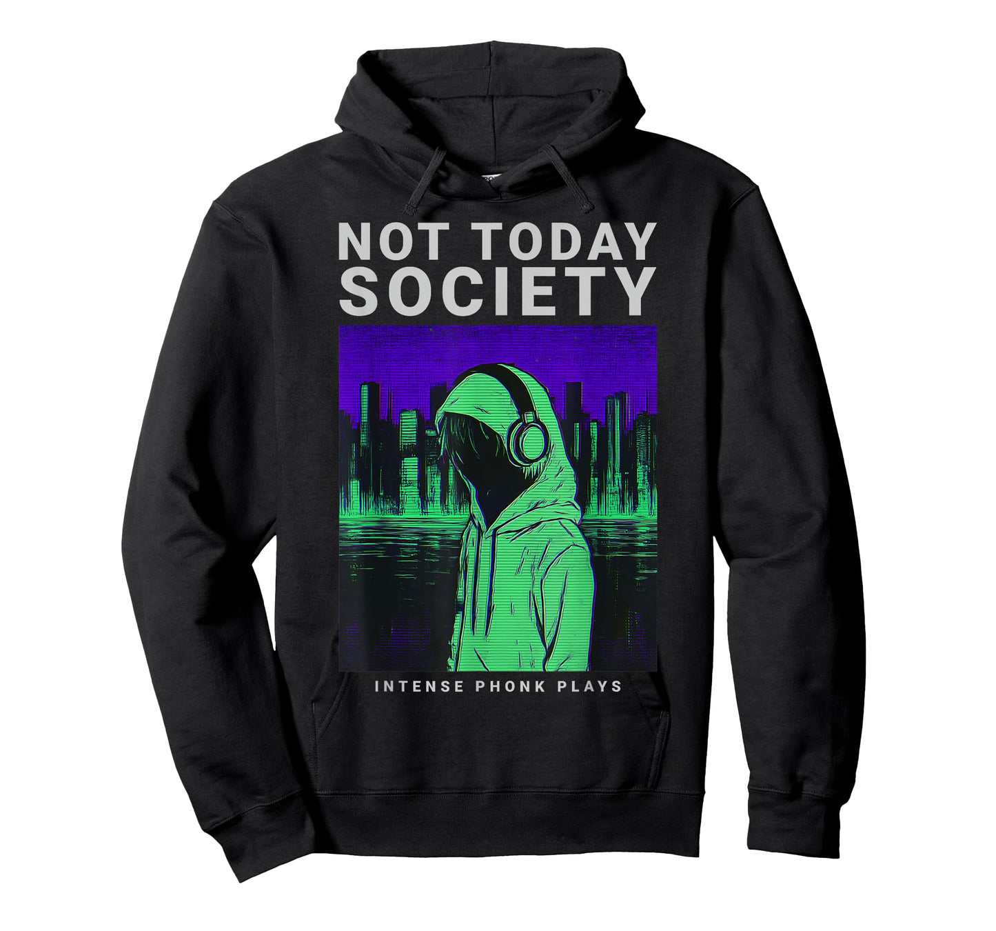 Urban NOT Today Society Phonk Retro City Moodwear Aesthetic T-Shirt