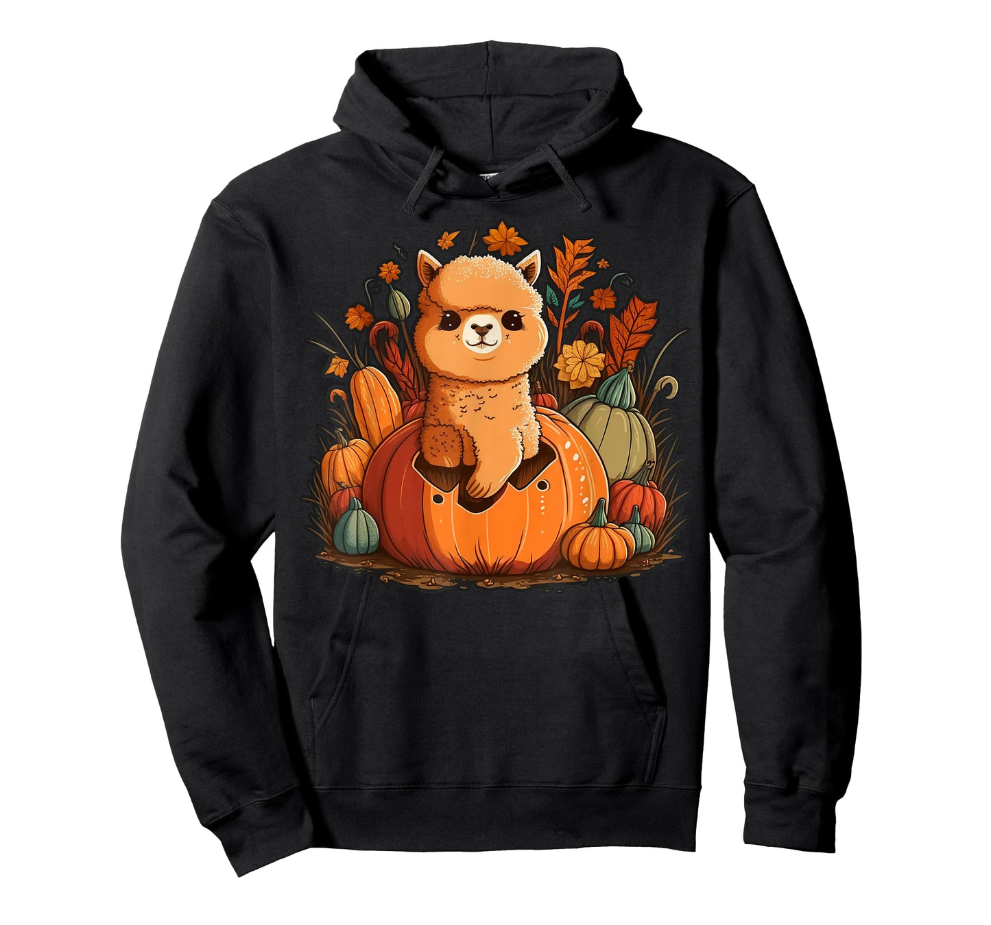 Pumpkin Llama costume on Alpaca Halloween T-Shirt