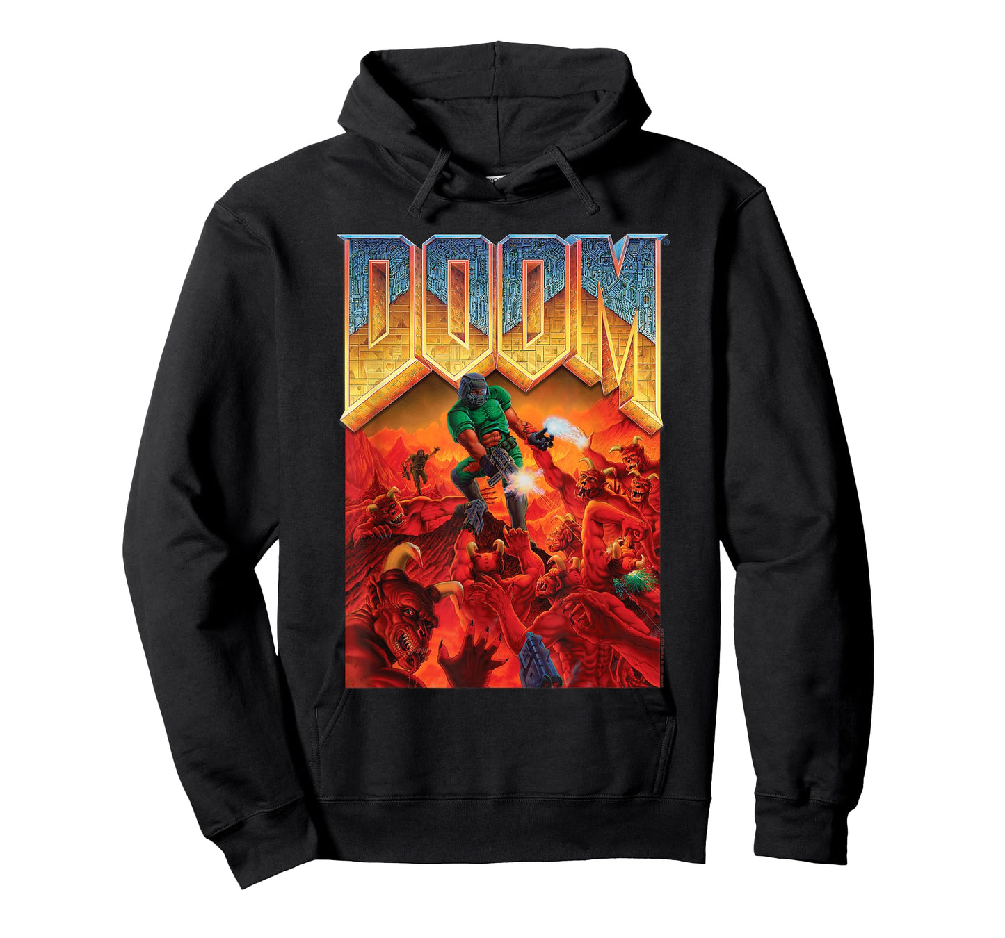 Doom 1993 Full Color Cover Art Retro Video Game T-Shirt
