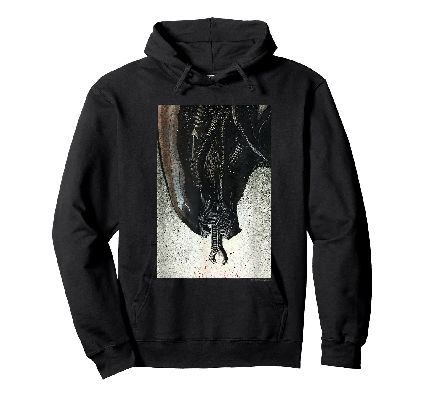 Aliens Iconic Xenomorph Big Head Paint Splatter Big Portrait T-Shirt