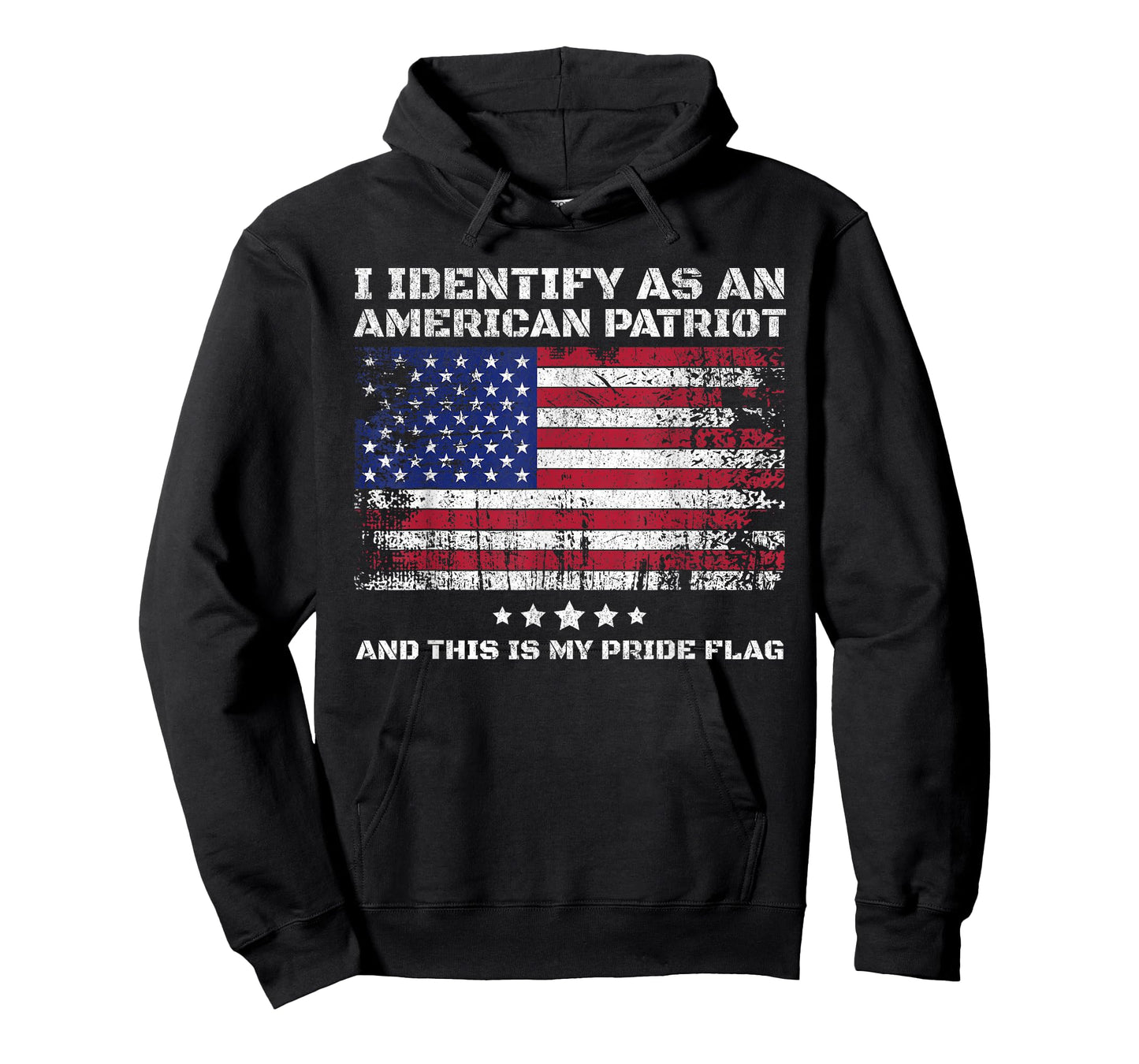 I Identify As an American Patriot and This is My Pride Flag T-Shirt