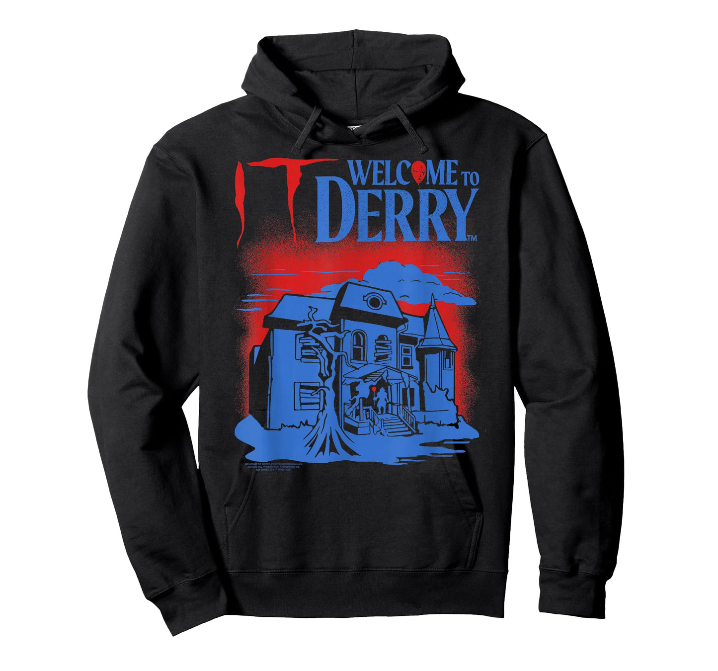 IT: Welcome to Derry Haunted House with Logo Horror TV Show T-Shirt