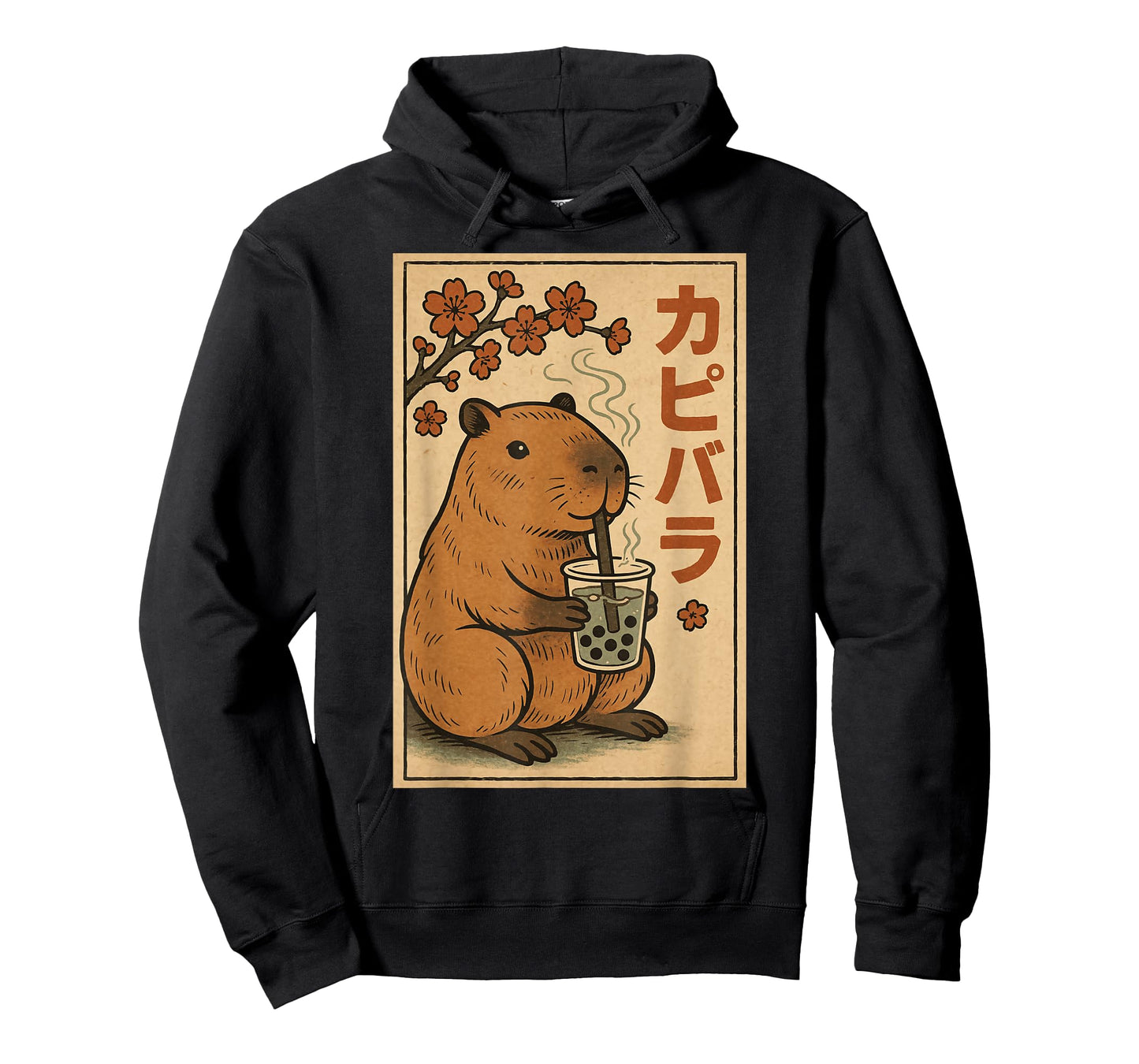 Capybara Bubble Tea Graphic Kawaii Japanese Vintage Capibara T-Shirt