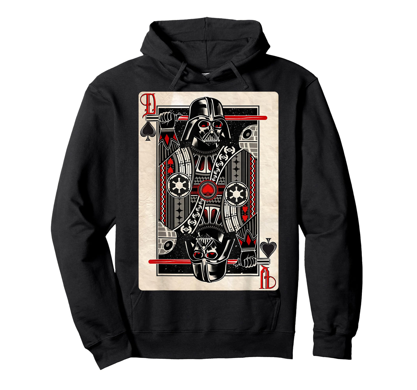 Star Wars Darth Vader King of Spades Playing Card Disney+ T-Shirt