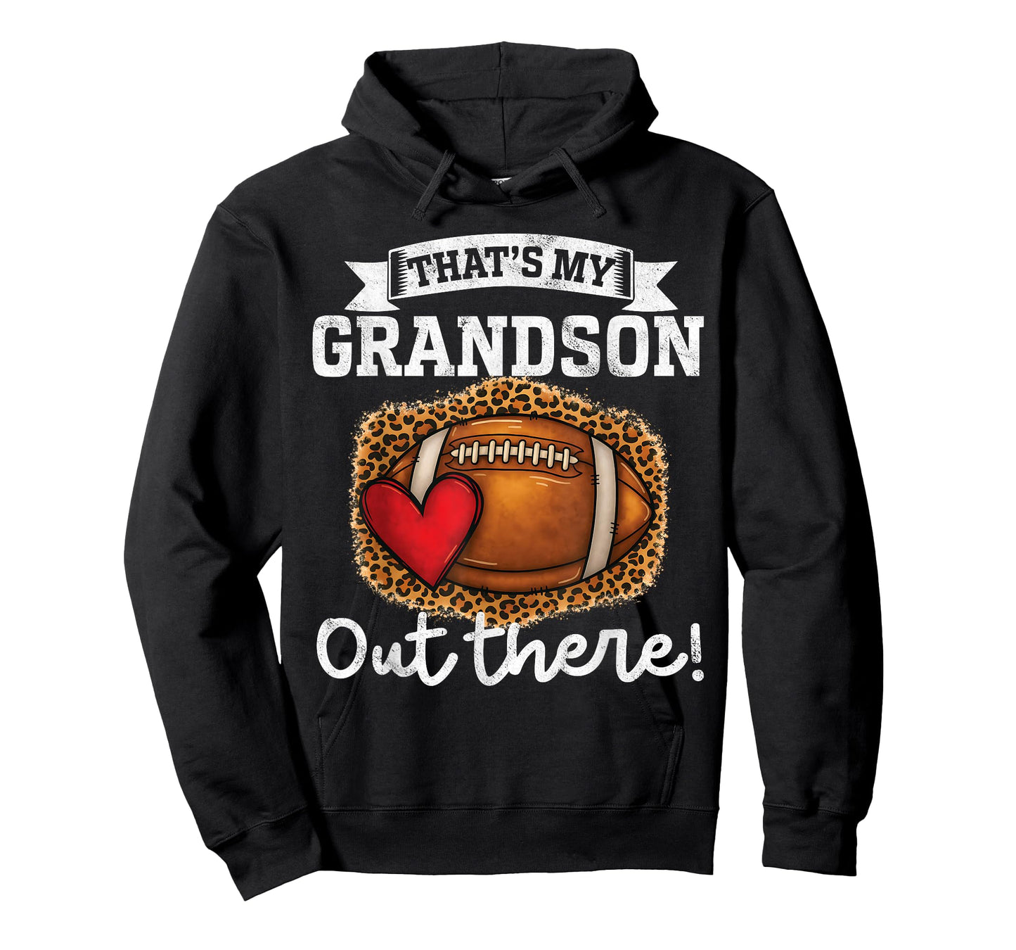 That's My Grandson Out There Funny Football Grandpa Grandma T-Shirt