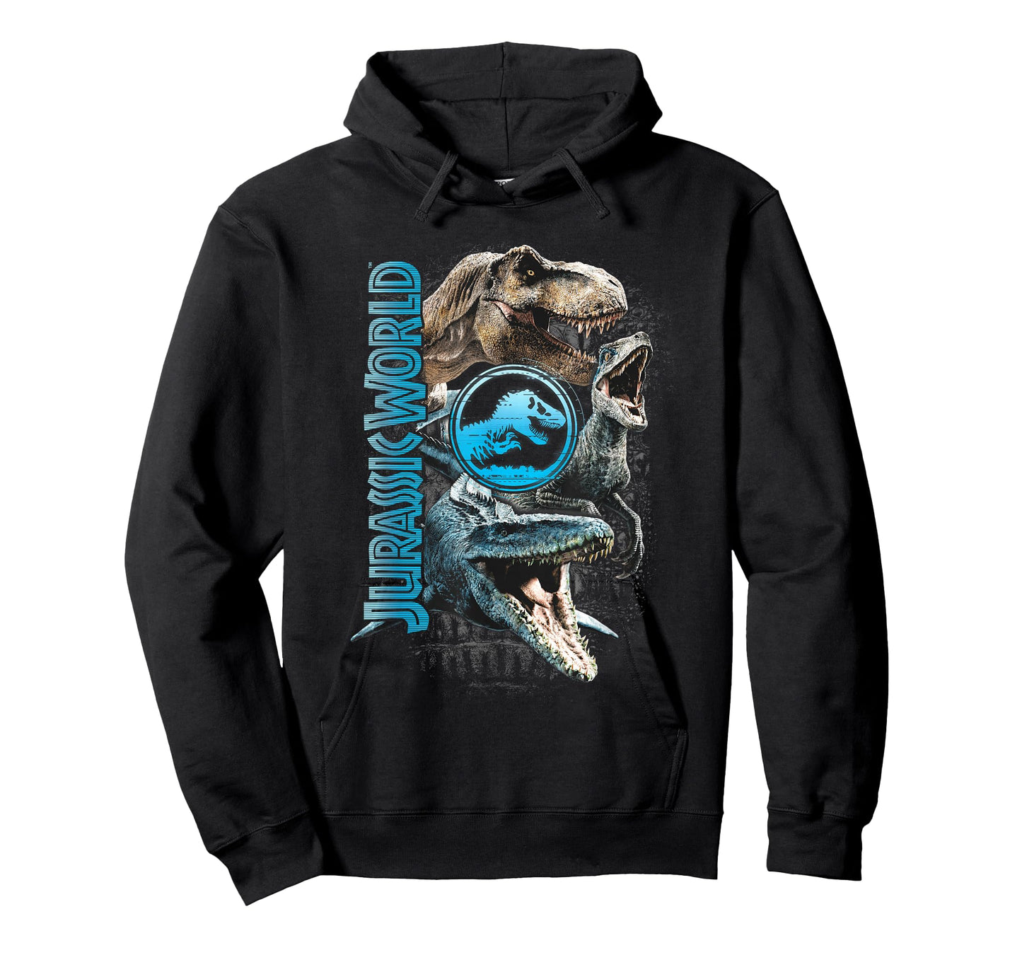 Jurassic World Two Dinosaur Logo Stack Graphic T-Shirt T-Shirt