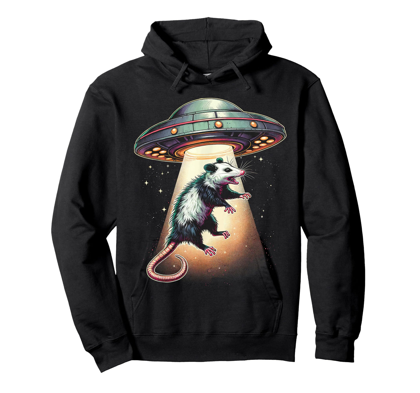 Opossum Funny Alien Abduction UFO Meme Possum Graphic T-Shirt