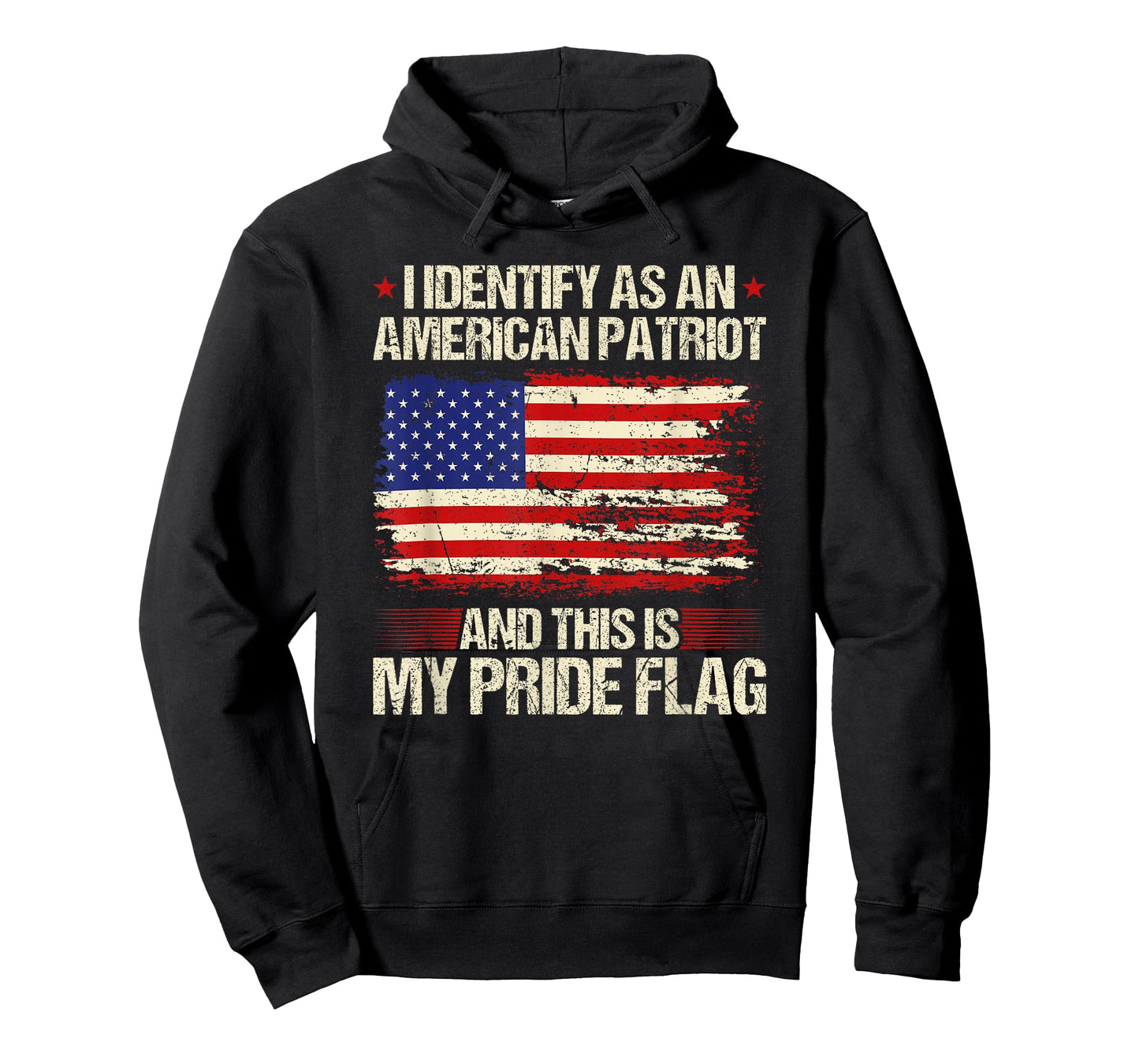 I Identify As an American Patriot This is My Pride Flag T-Shirt