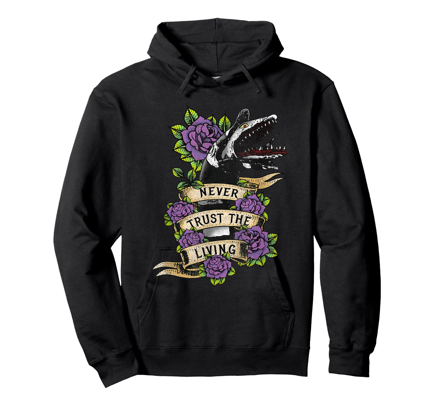 Beetlejuice Vintage Never Trust The Living Sandworm Tattoo T-Shirt