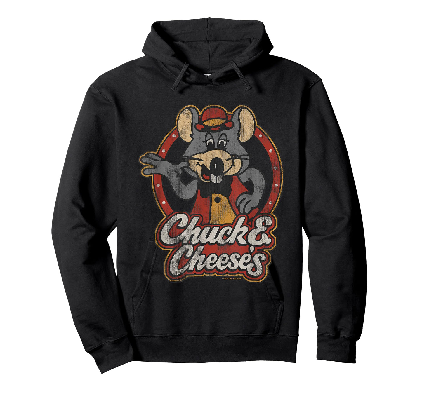Chuck E. Cheese Classic Entertainer Portrait Distressed T-Shirt
