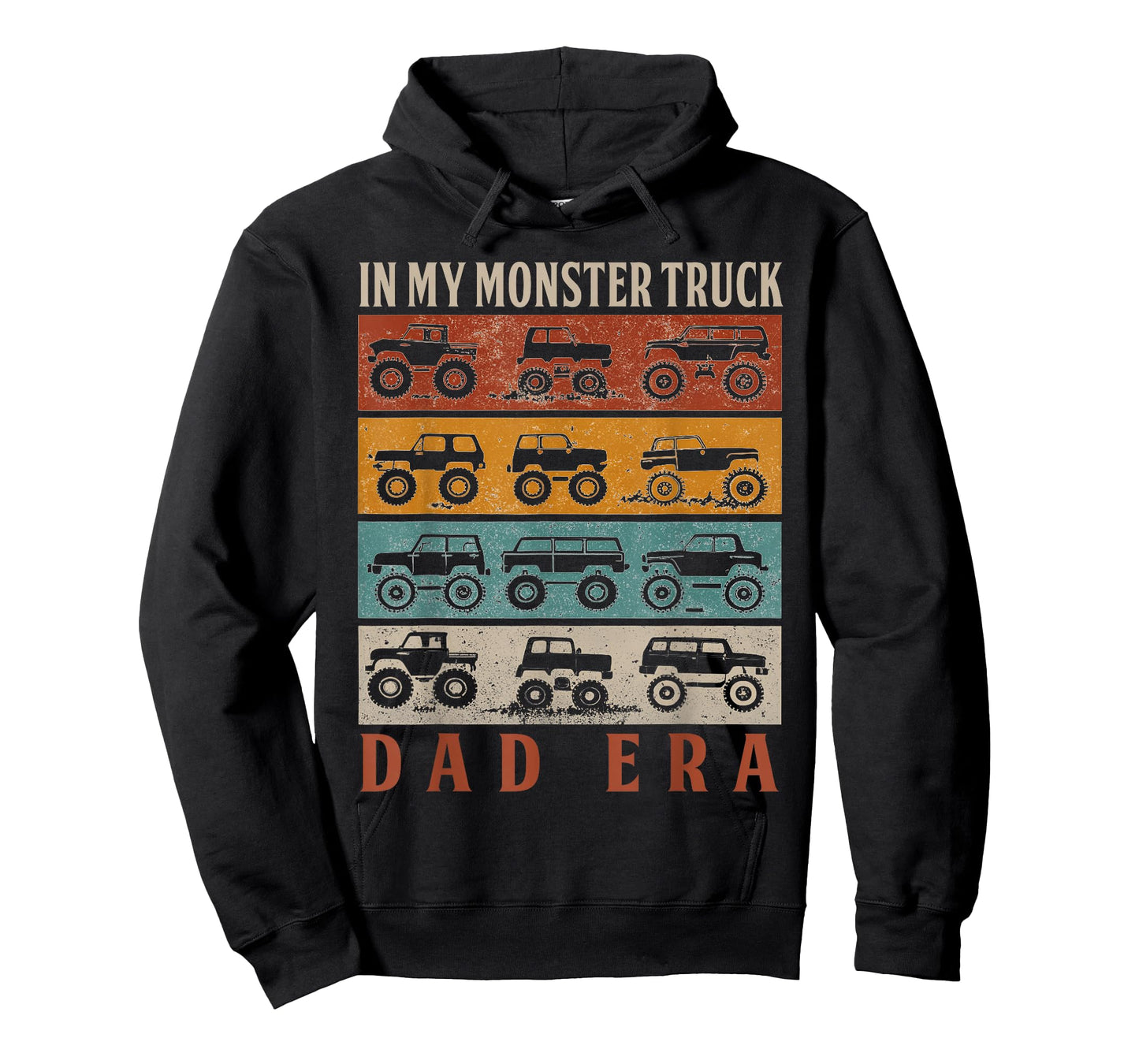 In My Monster Trucks Dad Era Matching Family Truck Lovers T-Shirt
