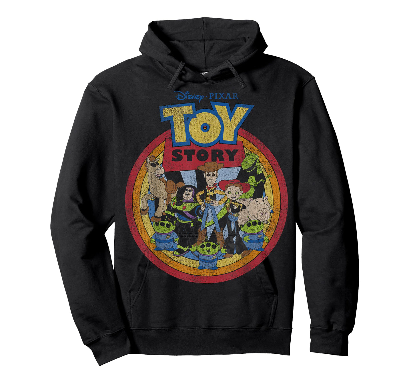 Disney Pixar Toy Story Vintage Circle Portrait Logo T-Shirt