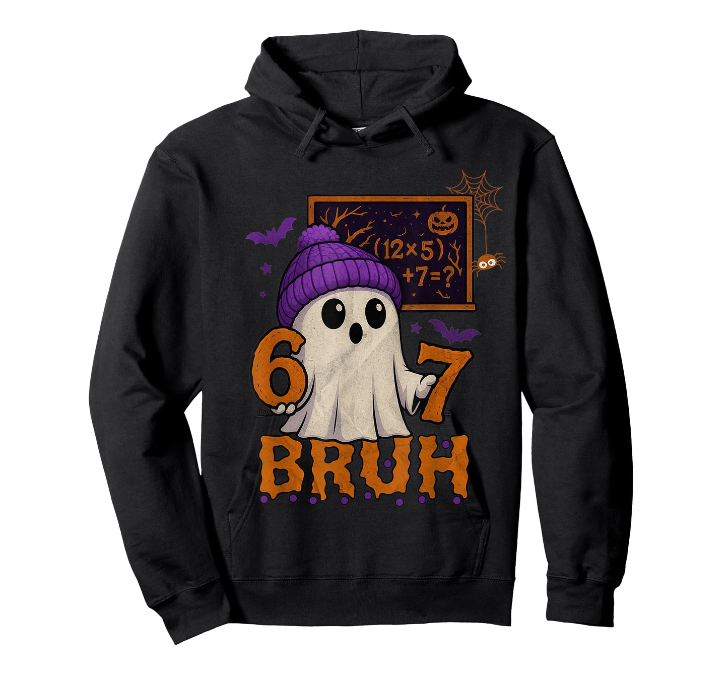 67 Teacher Halloween Ghost Six Seven Meme Math Equation Bruh T-Shirt
