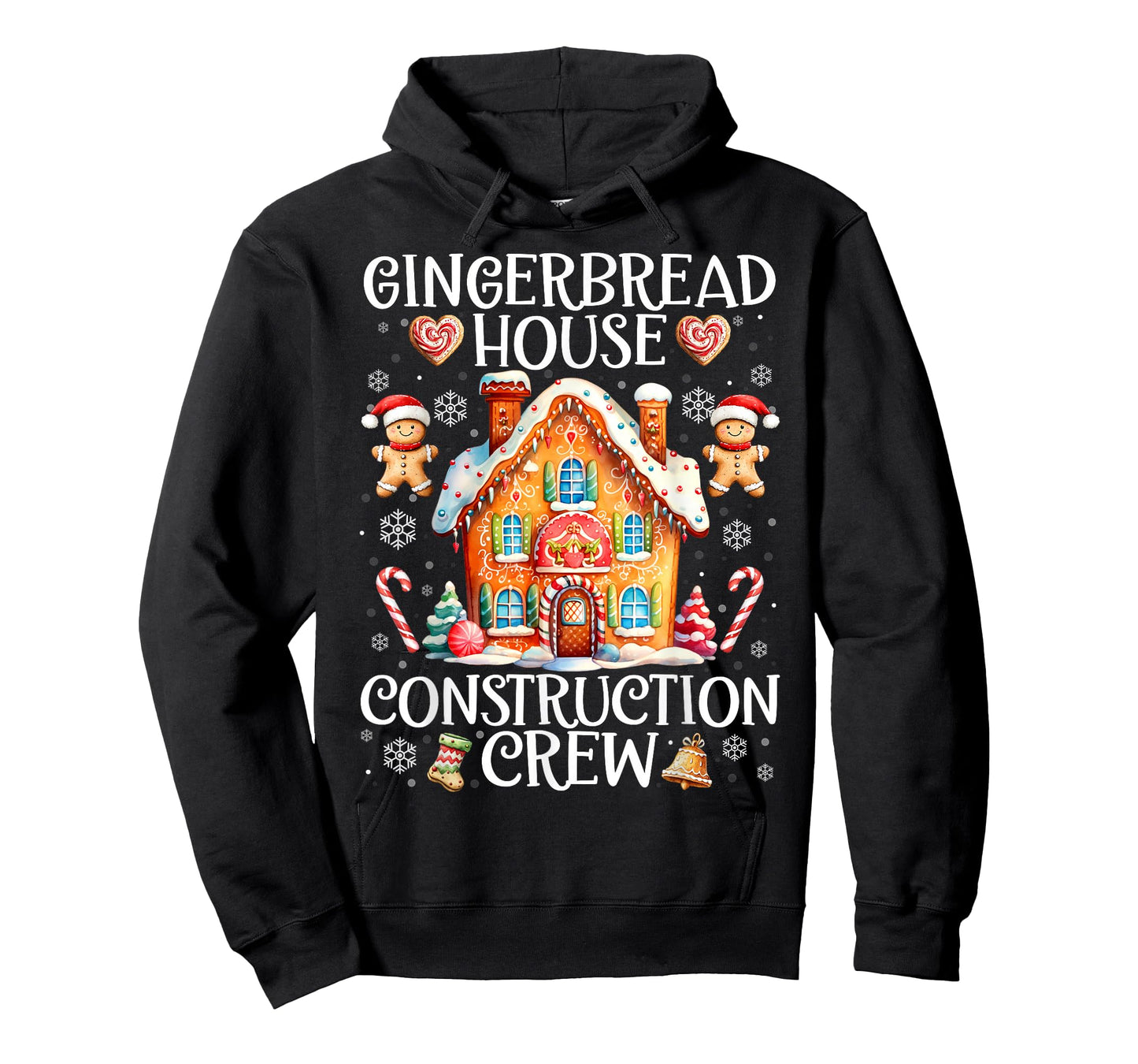 Gingerbread House Construction Crew Baking Christmas Cookie T-Shirt