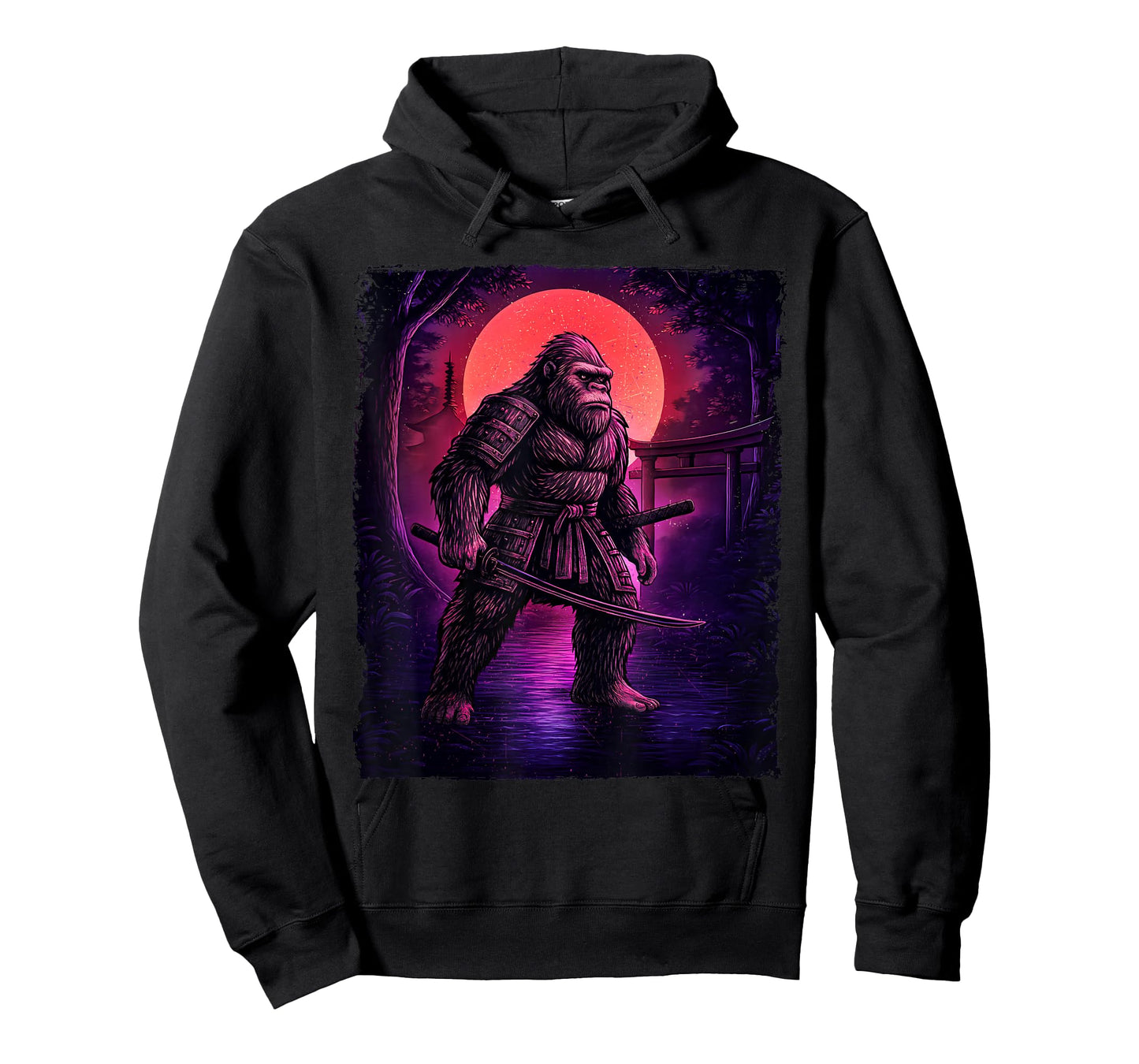 Samurai Bigfoot - Sasquatch Yeti Cryptids T-Shirt
