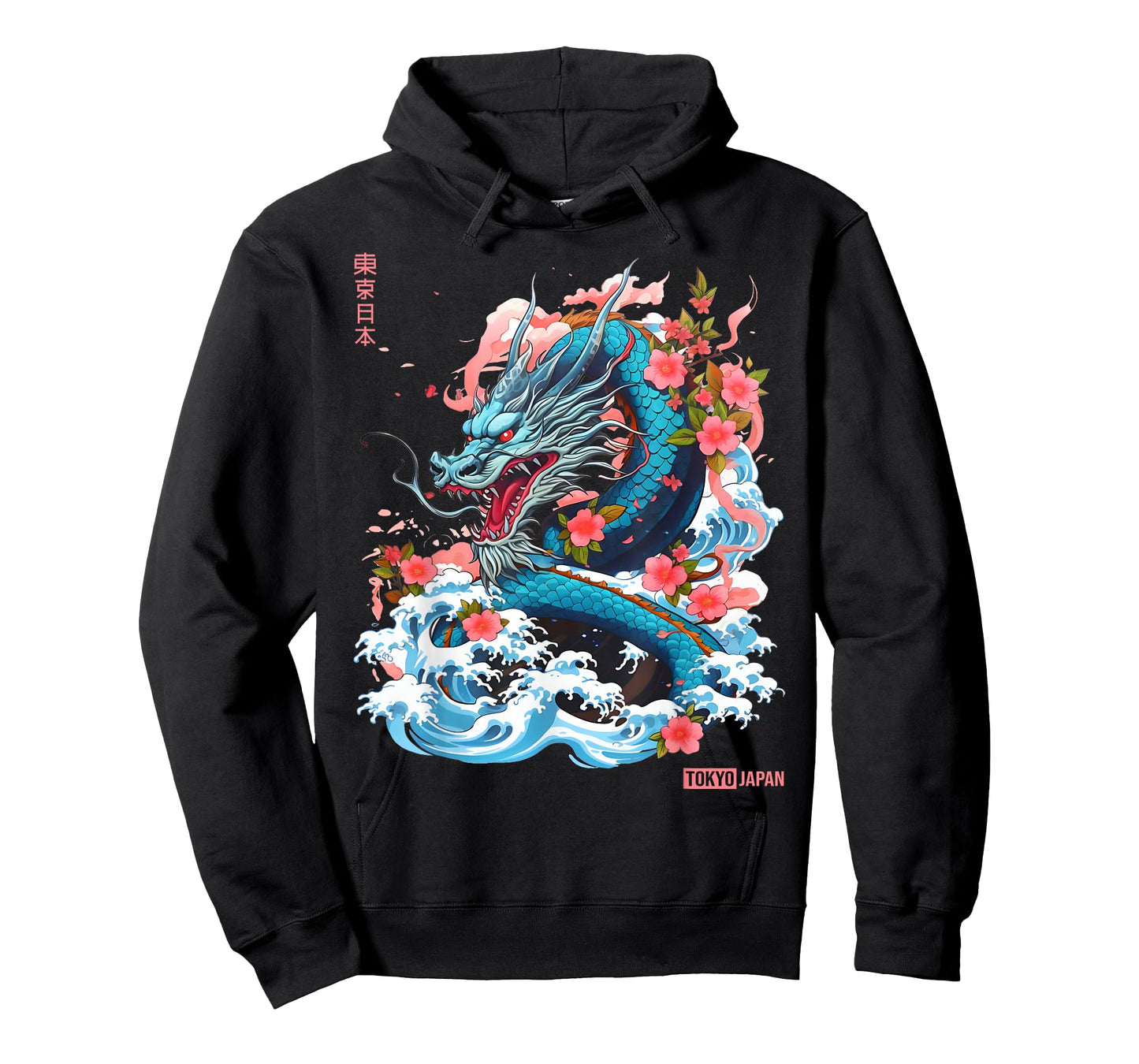 Japanese Dragon Tokyo Asian Manga Inspired Retro 80’s Style T-Shirt