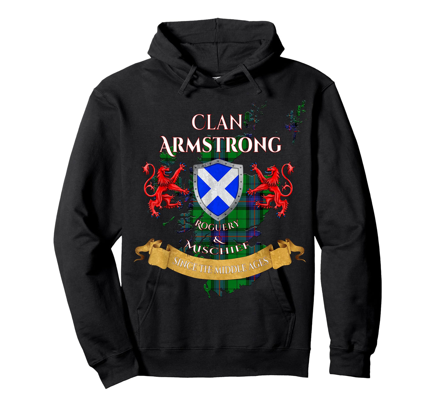 Armstrong Scottish Family Clan Middle Ages Mischief T-Shirt