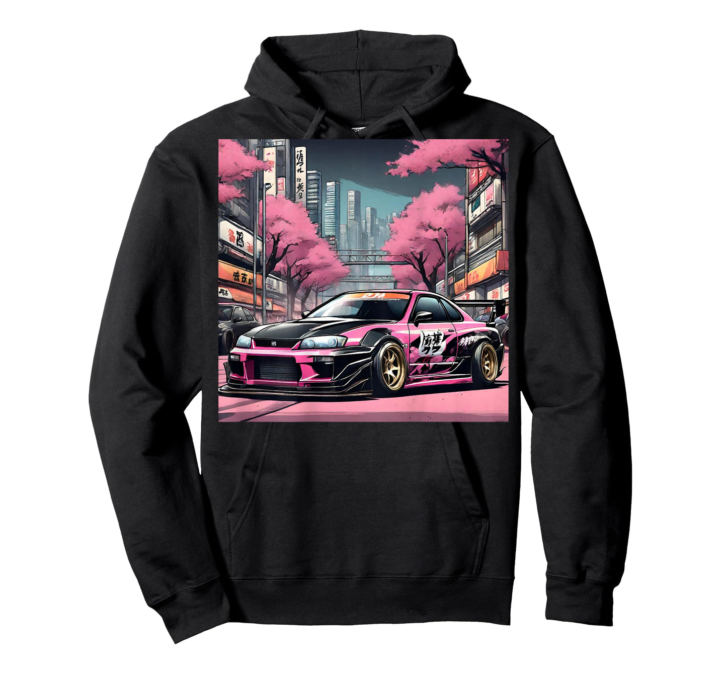 JDM Tokyo Skyline Retro Race Car Drift Tuning On The Back T-Shirt