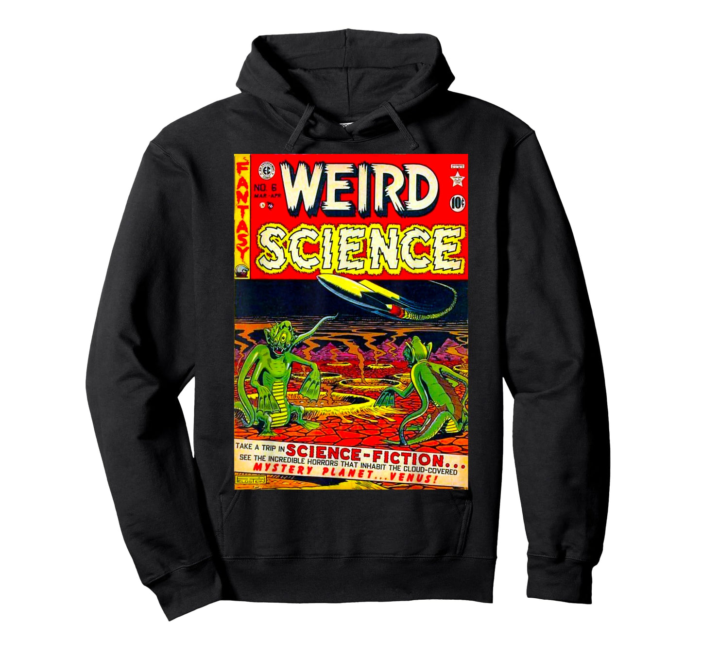 Funny Nerdy Weird Science Space Aliens Retro Comic Teacher Men Women Kids T-Shirt