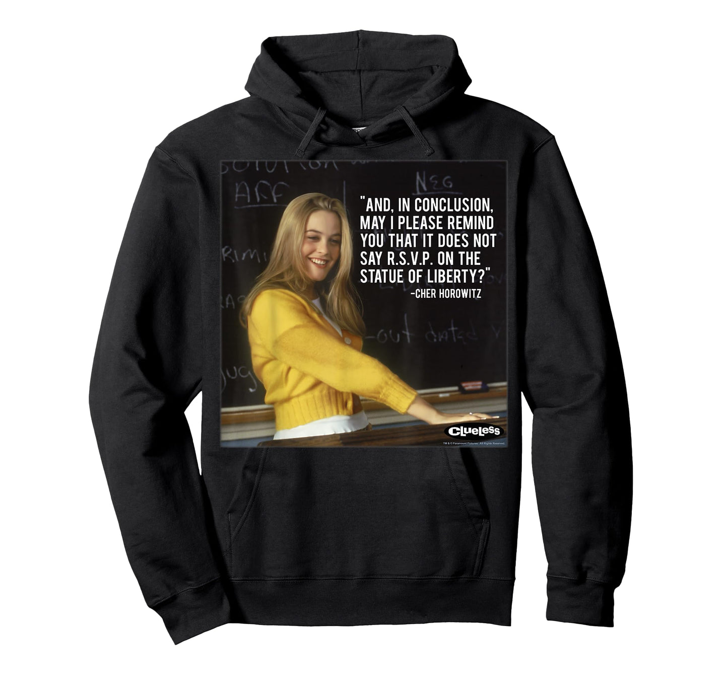 Clueless Cher Movie Quote Poster T-Shirt Small