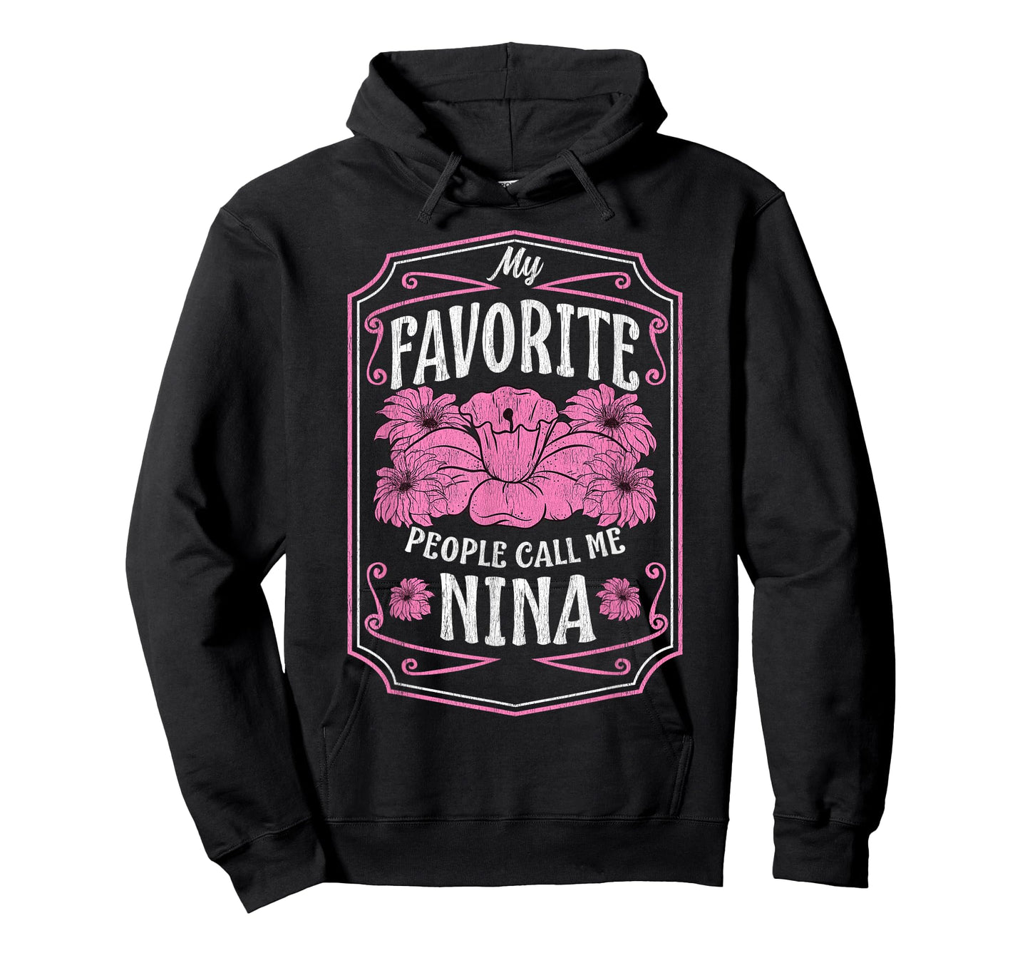 My Favorite People Call Me Nina Floral Mothers Day Gifts T-Shirt