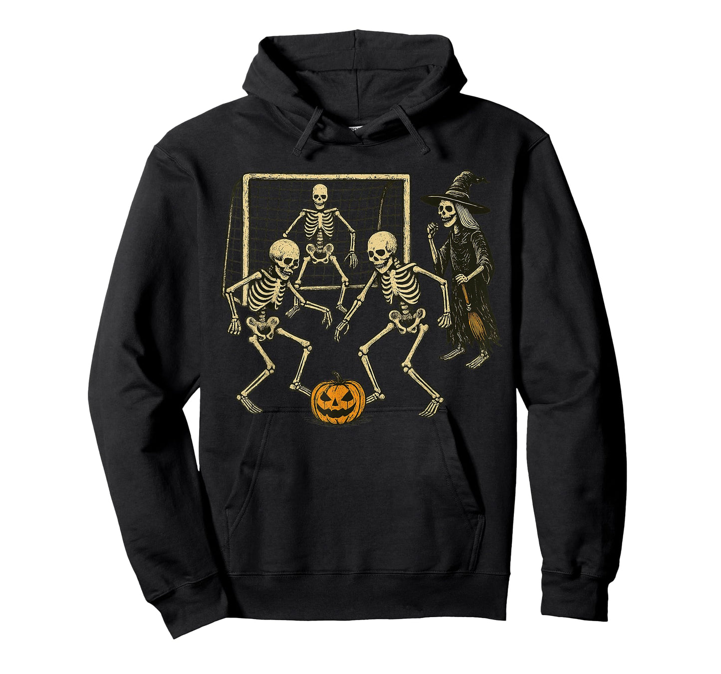 Halloween Skeleton Soccer Witch Coach Spooky Sport T-Shirt