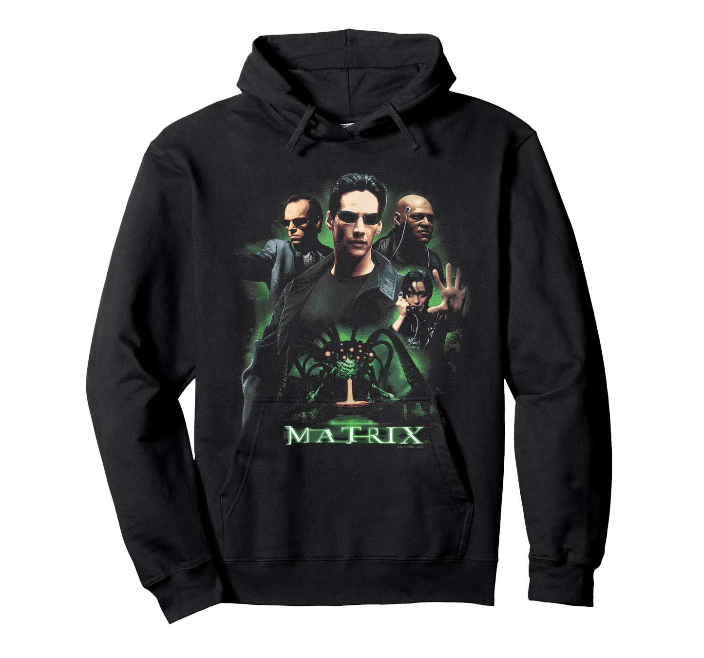 The Matrix Neo Vs. The Machines Distressed Retro Poster T-Shirt