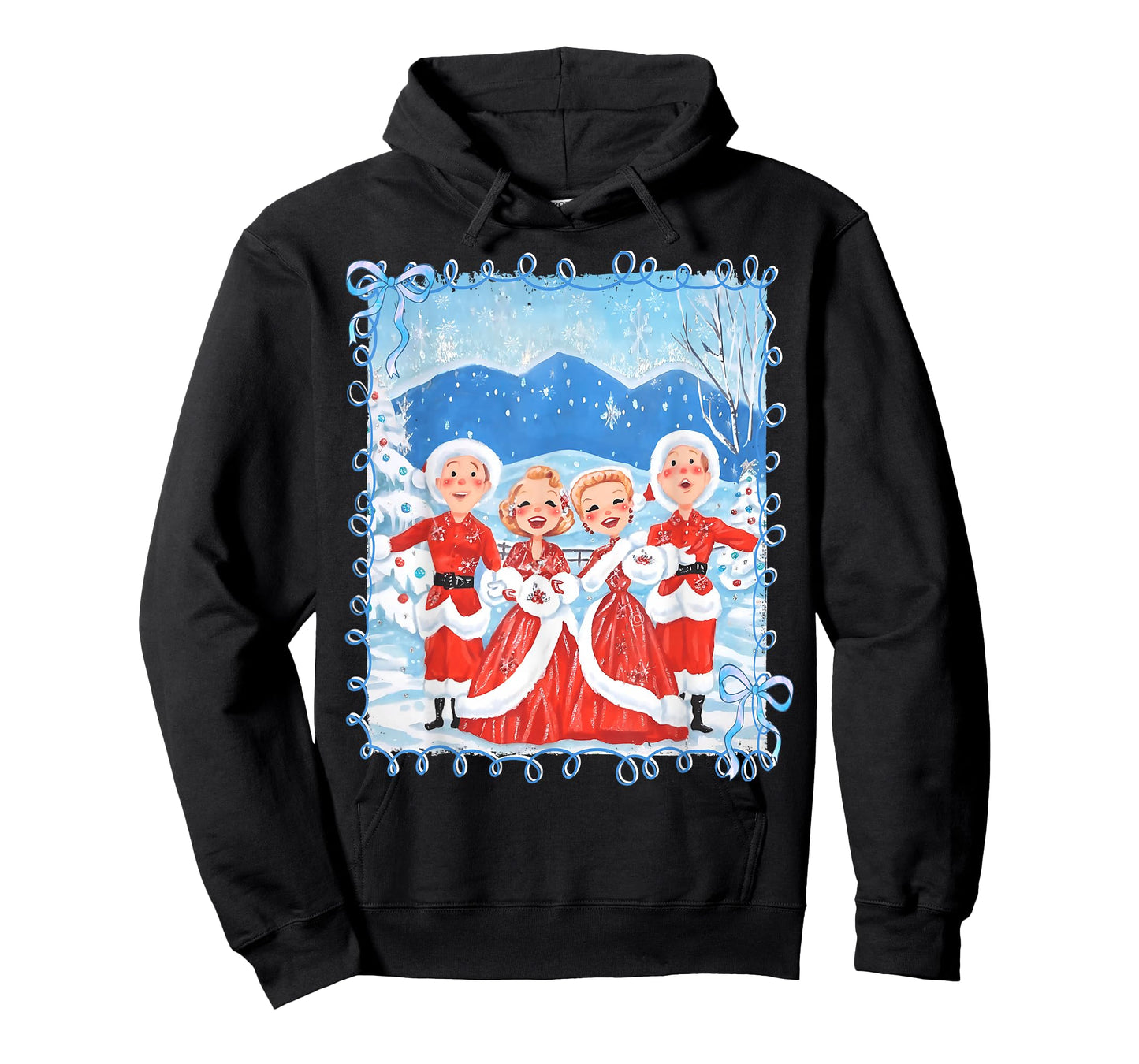 Sisters White Xmas Merry Christmas Xmas Snow Family Holiday T-Shirt