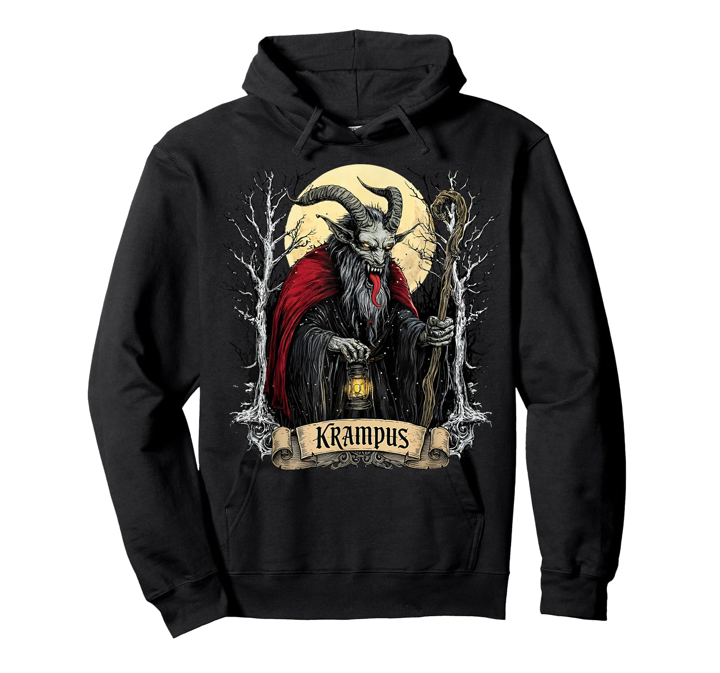 Merry Krampus Monster Christmas Pajamas Horror Evil Xmas T-Shirt