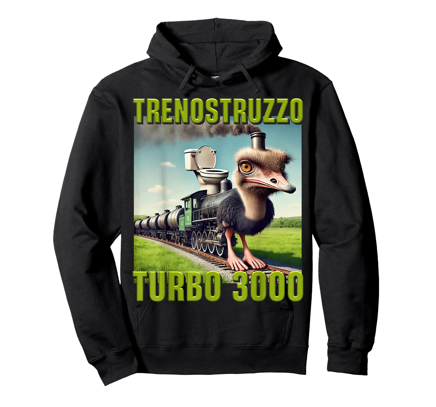 Brainrot Newcomer 2025 Trenostruzzo Turbo 3000 AI Gen T-Shirt