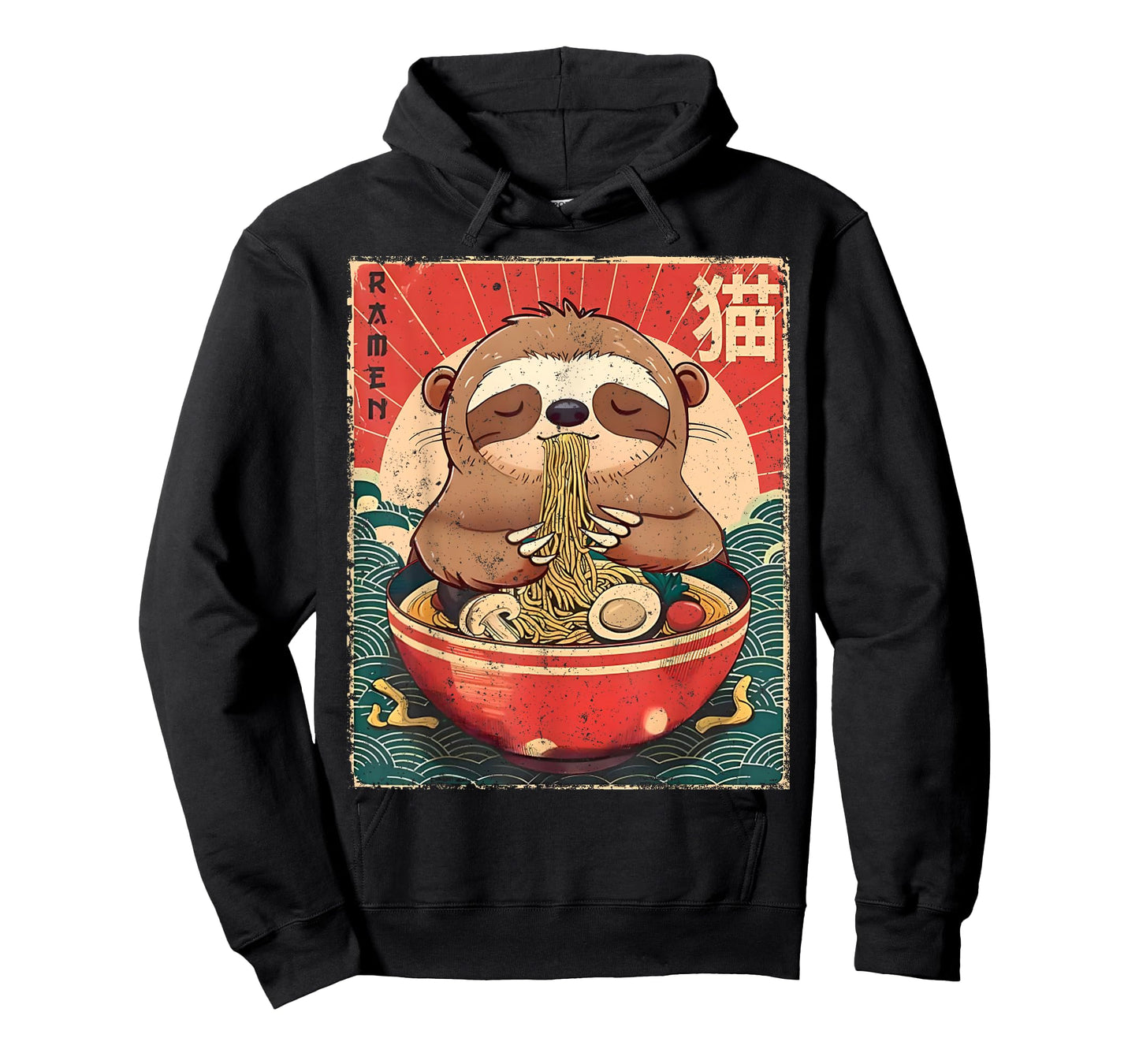Sloth Ramen Japanese Funny Graphic Kawaii Sloths Anime Gifts T-Shirt