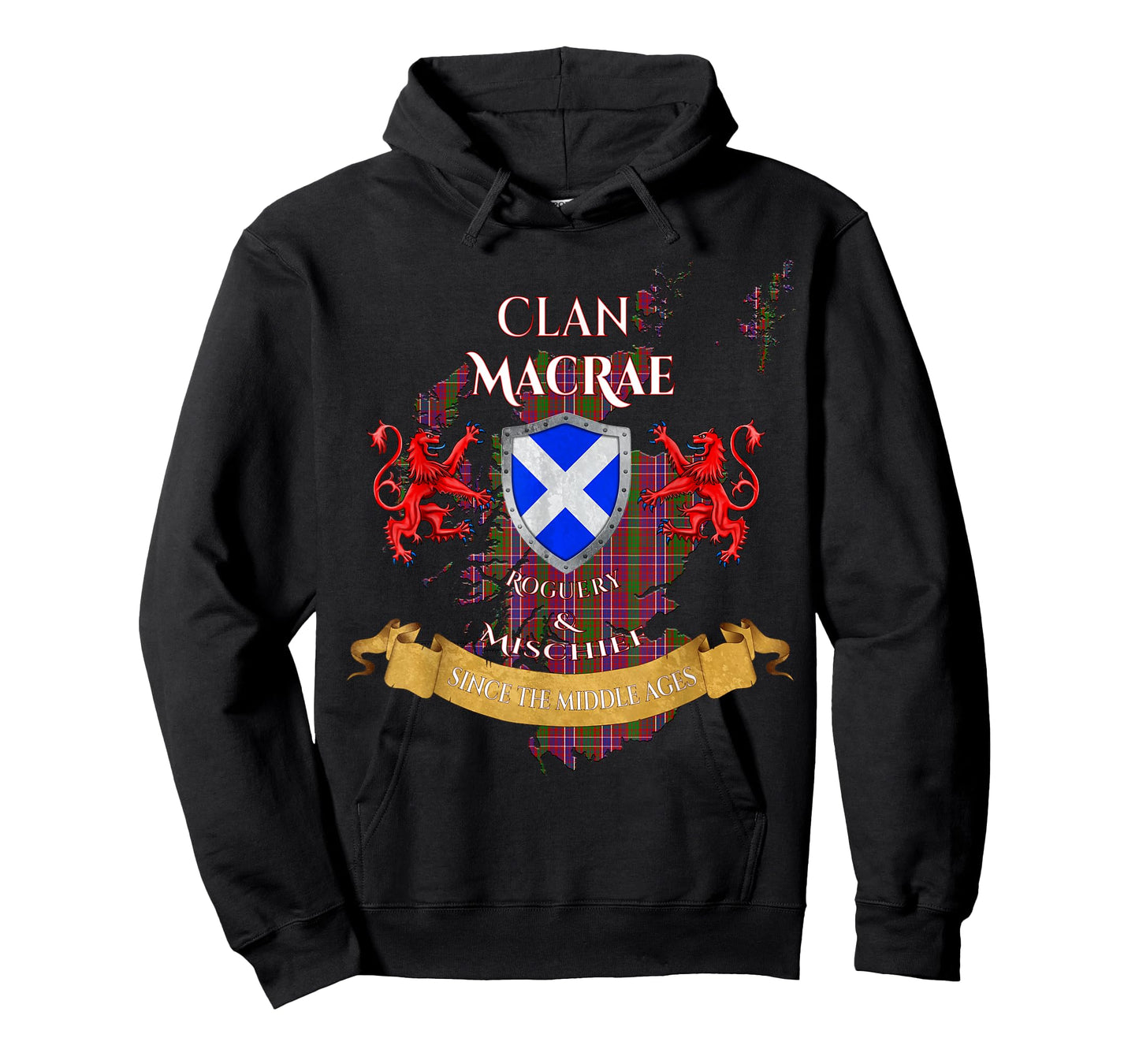 MacRae Scottish Family Clan Middle Ages Mischief T-Shirt