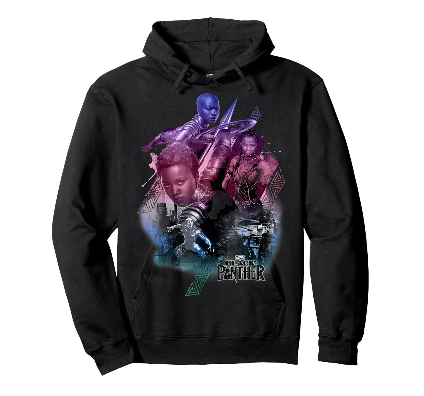 Marvel Black Panther Movie Heroine Poses Graphic T-Shirt T-Shirt