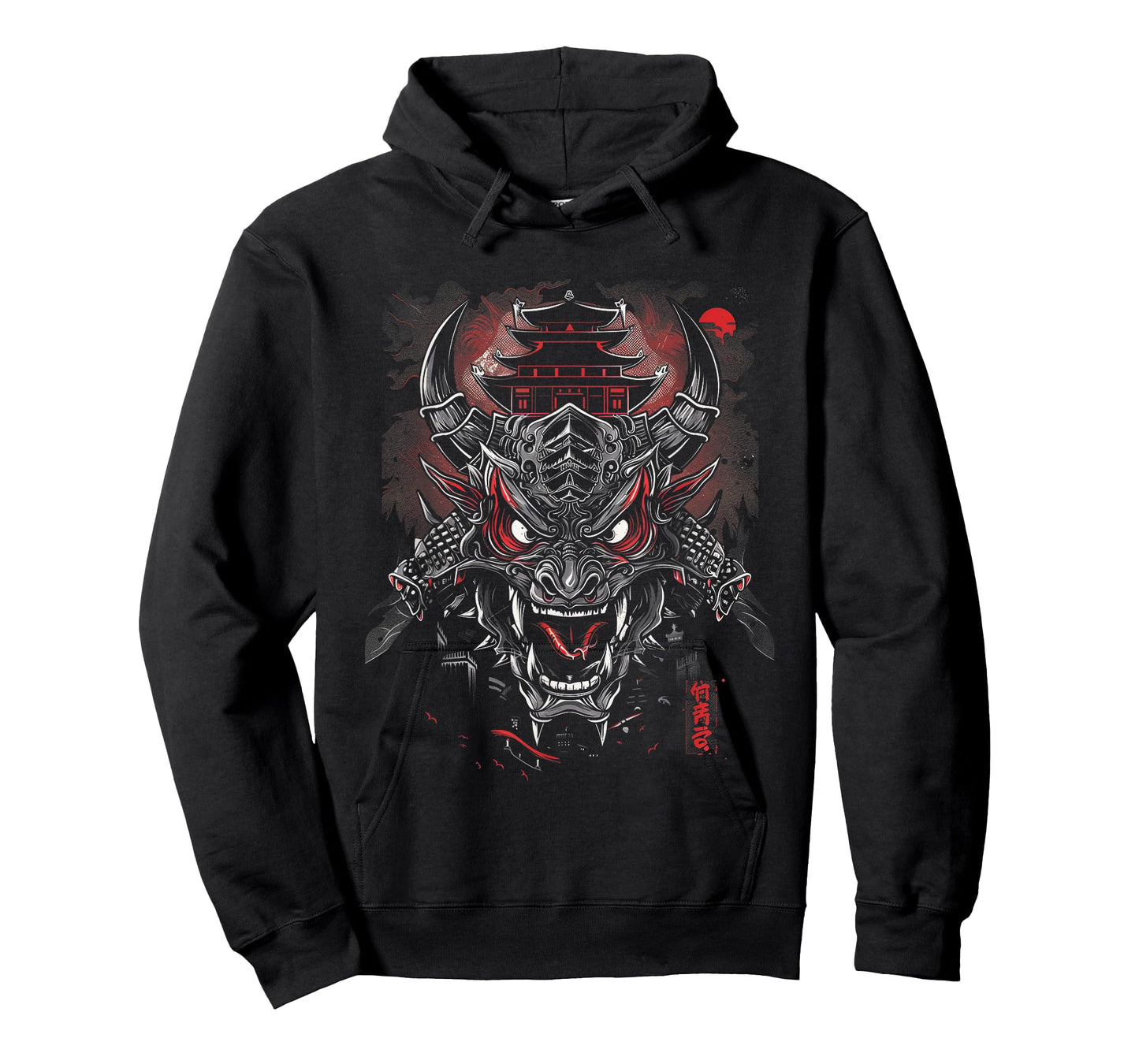 Anime Goth Japanese Oni Demon Dragon Samurai Fantasy Asian T-Shirt