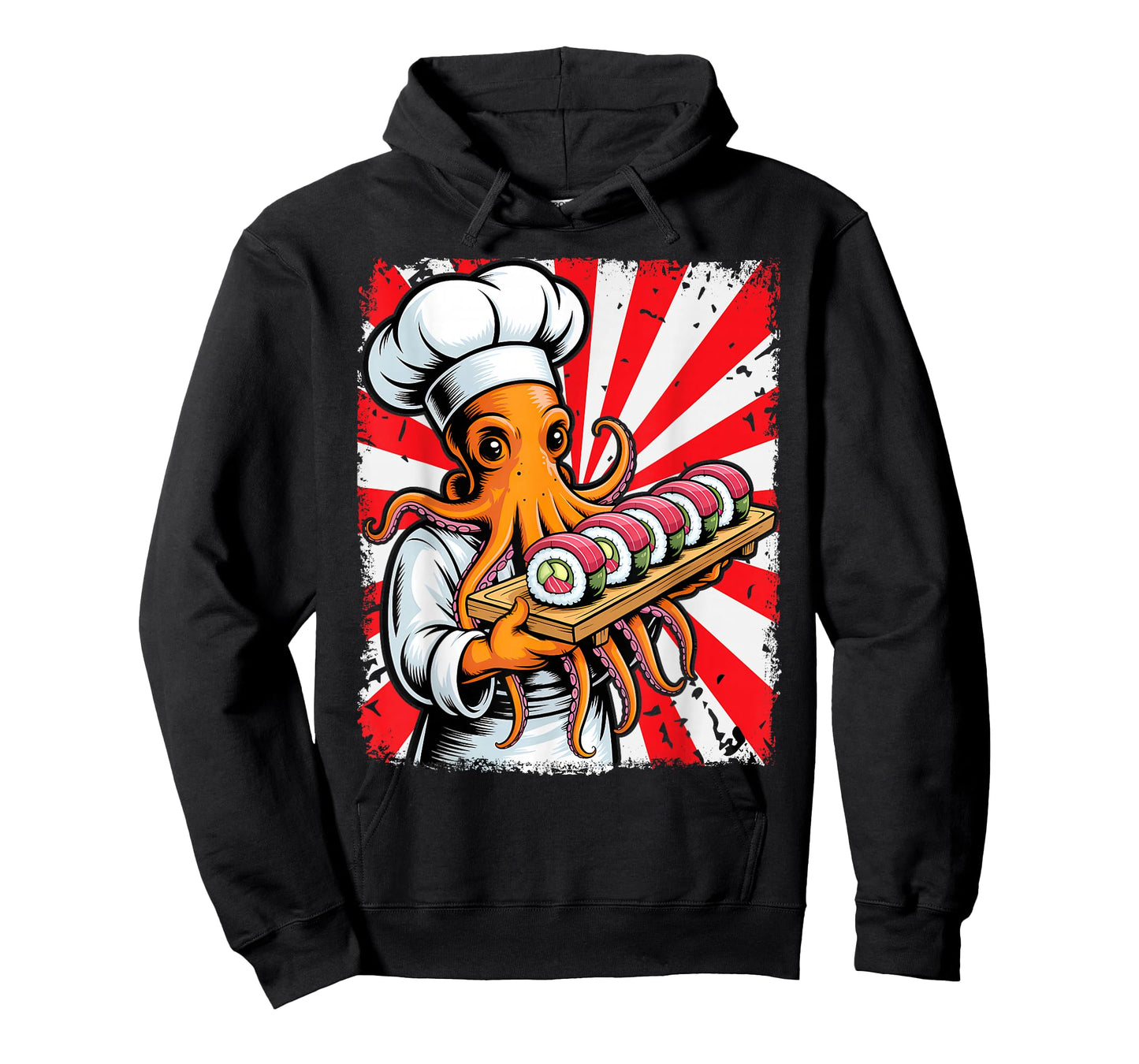 Octopus Chef Sushi Japanese Anime Kawaii T-Shirt