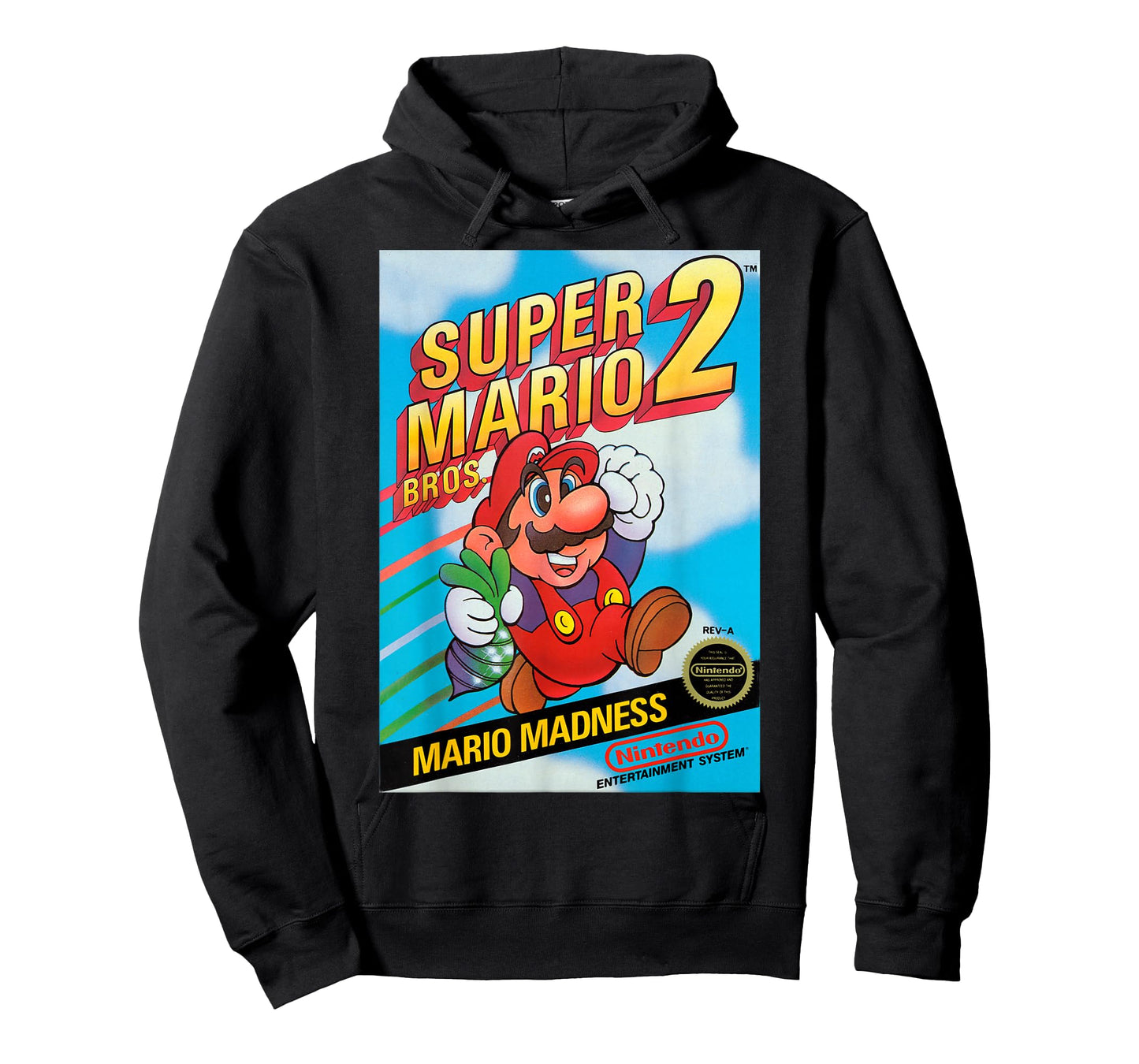 Super Mario Bros 2 Retro Box Art Graphic T-Shirt T-Shirt