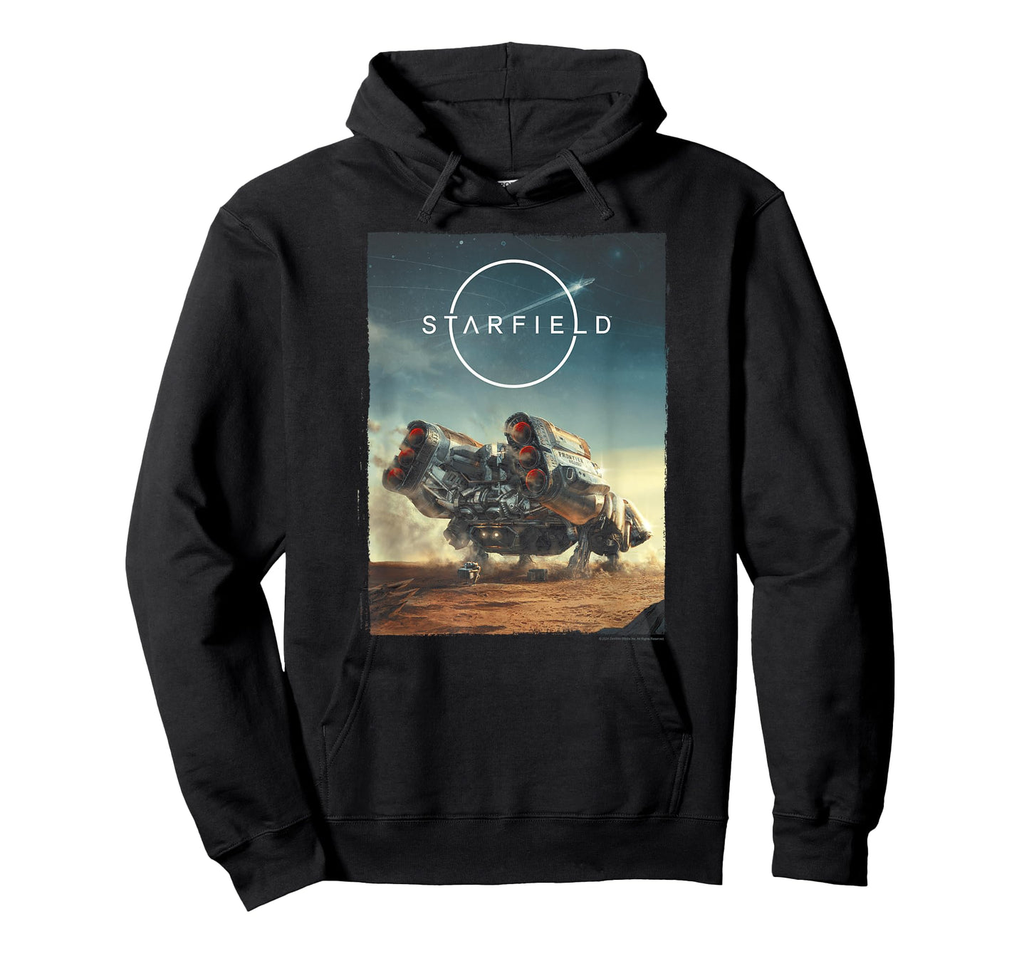 Starfield Spaceship Frontier Video Game T-Shirt