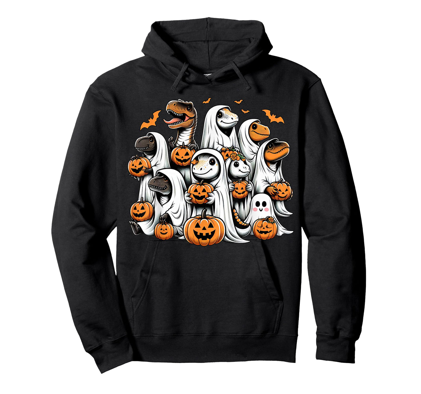Cute Ghost Dinosaur T Rex Dressed As Ghost Funny Halloween T-Shirt
