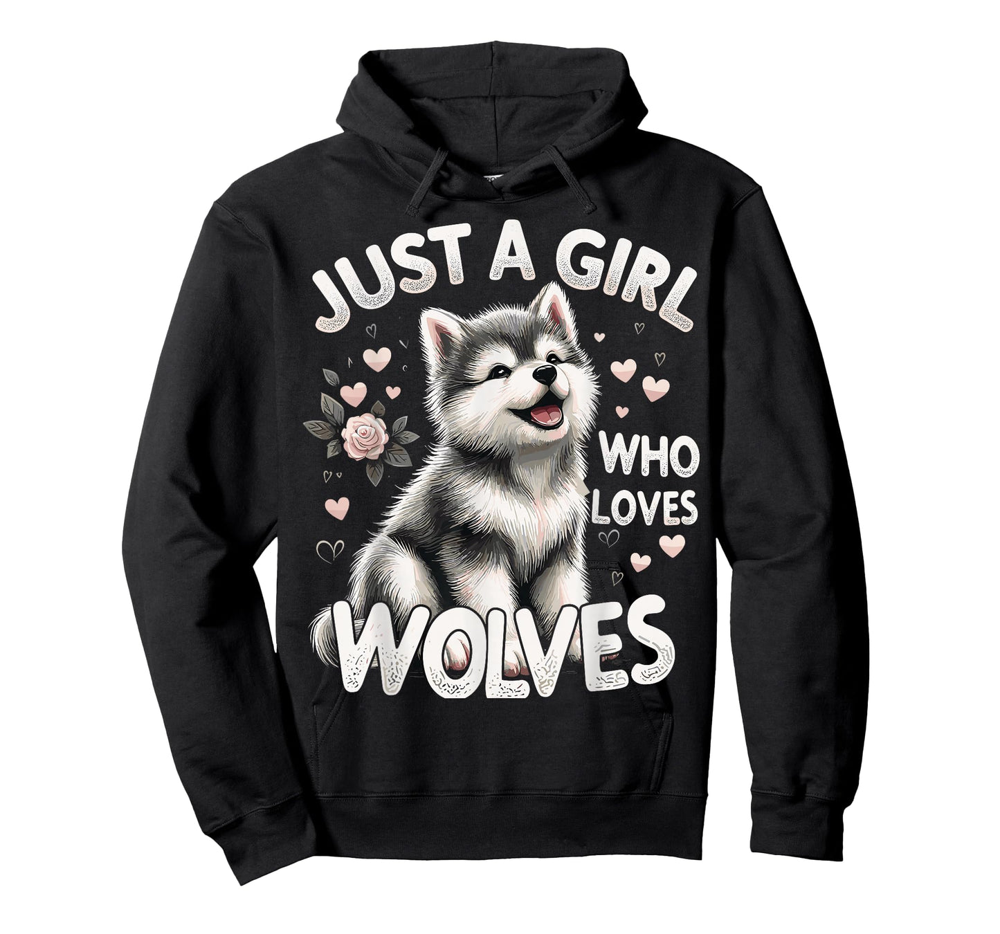 Cute Wolf Just a Girl Who Loves Wolves T-Shirt