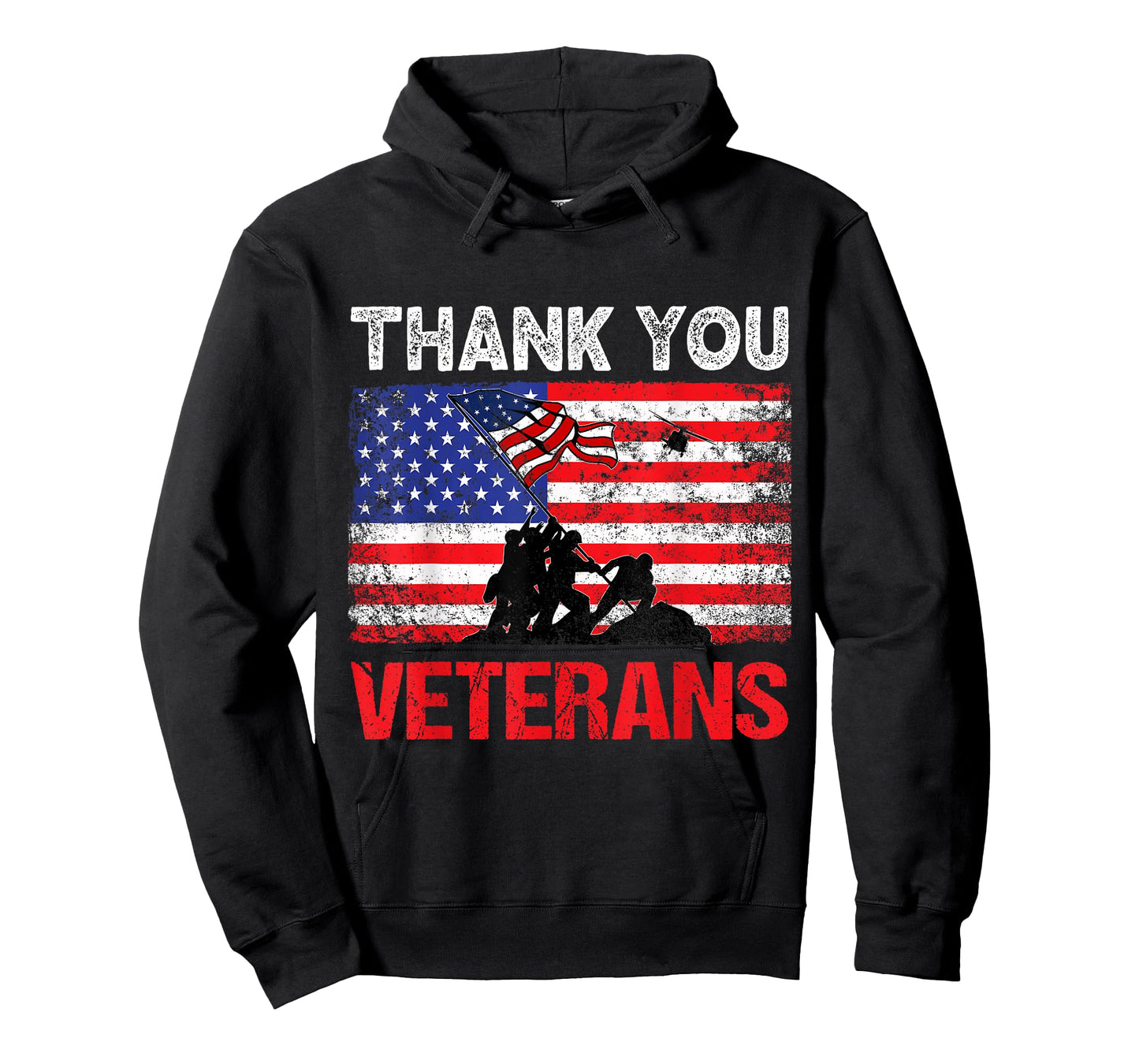 Thank You Veterans Service Patriot Veteran Day American Flag T-Shirt