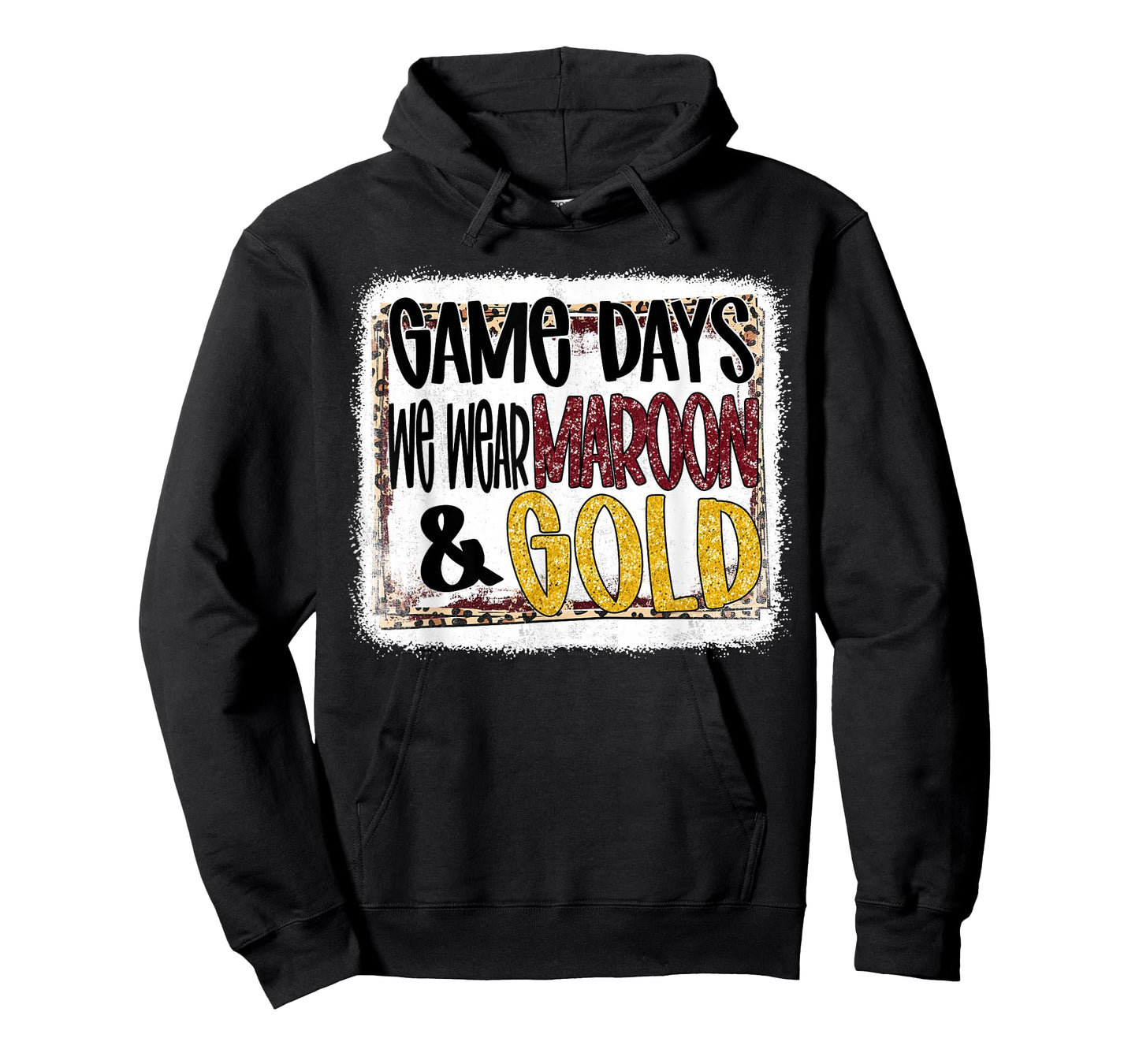 On Gameday Football We Wear Maroon And Gold School Spirit T-Shirt