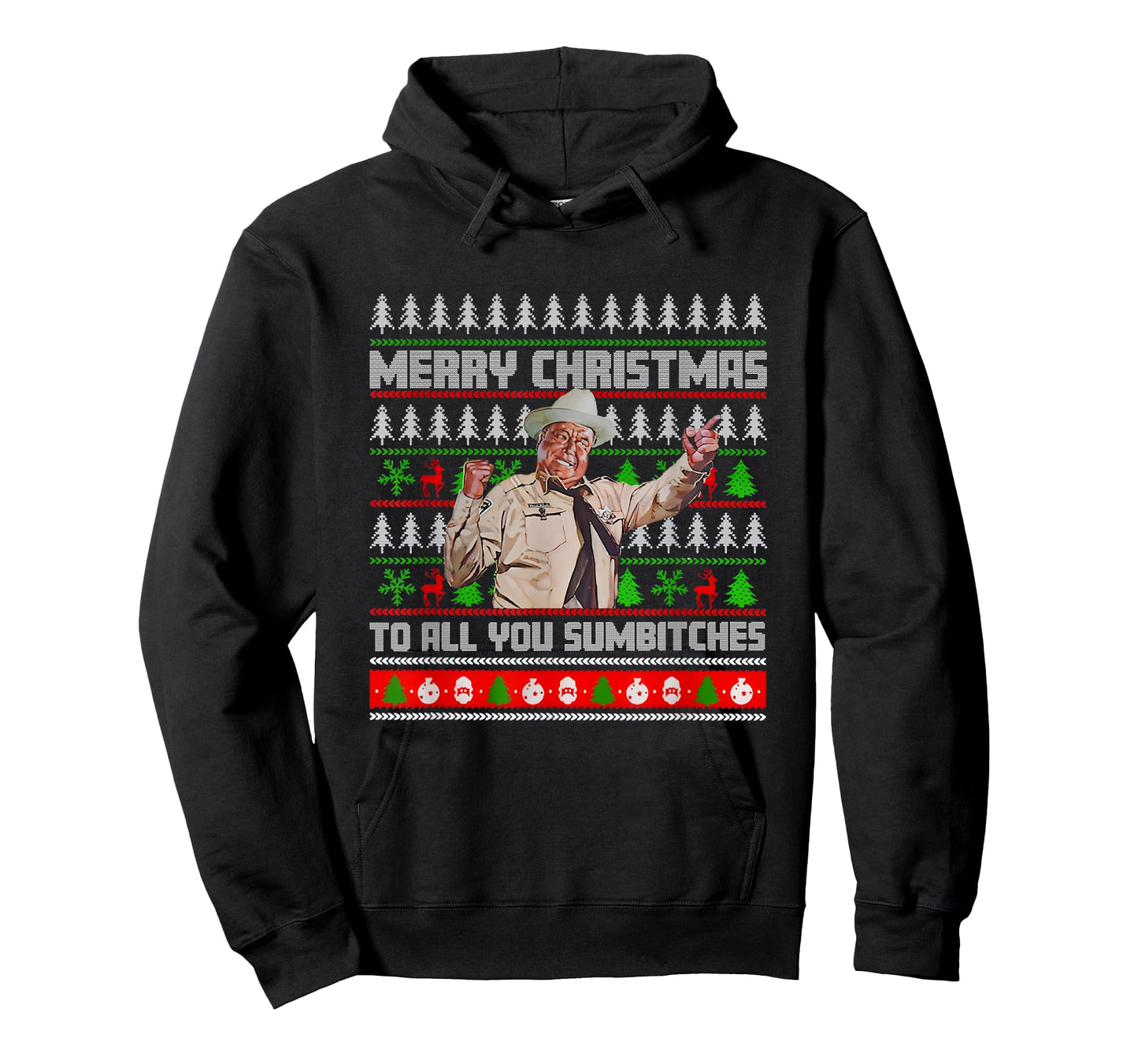 Merry Christmas to All You Sumbitches Funny Ugly Sweater T-Shirt