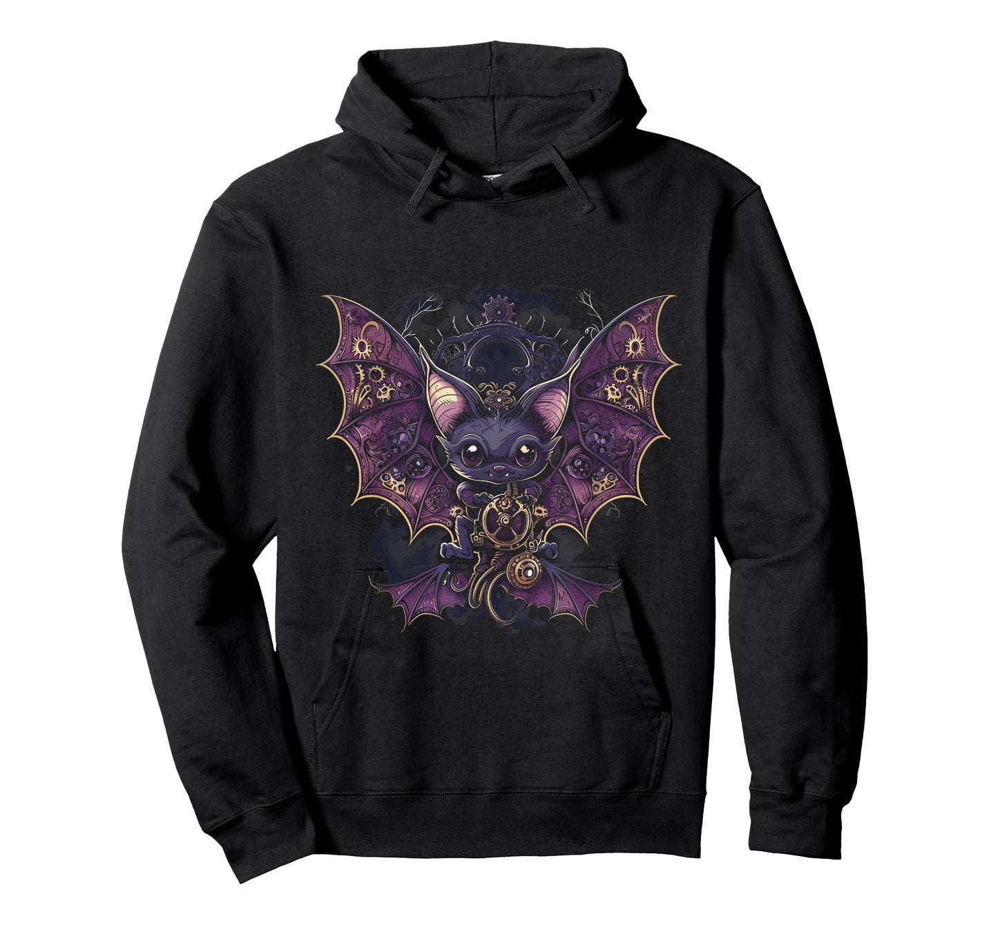 Steampunk Vampire Bat with fangs, wings and gears Gothic art T-Shirt
