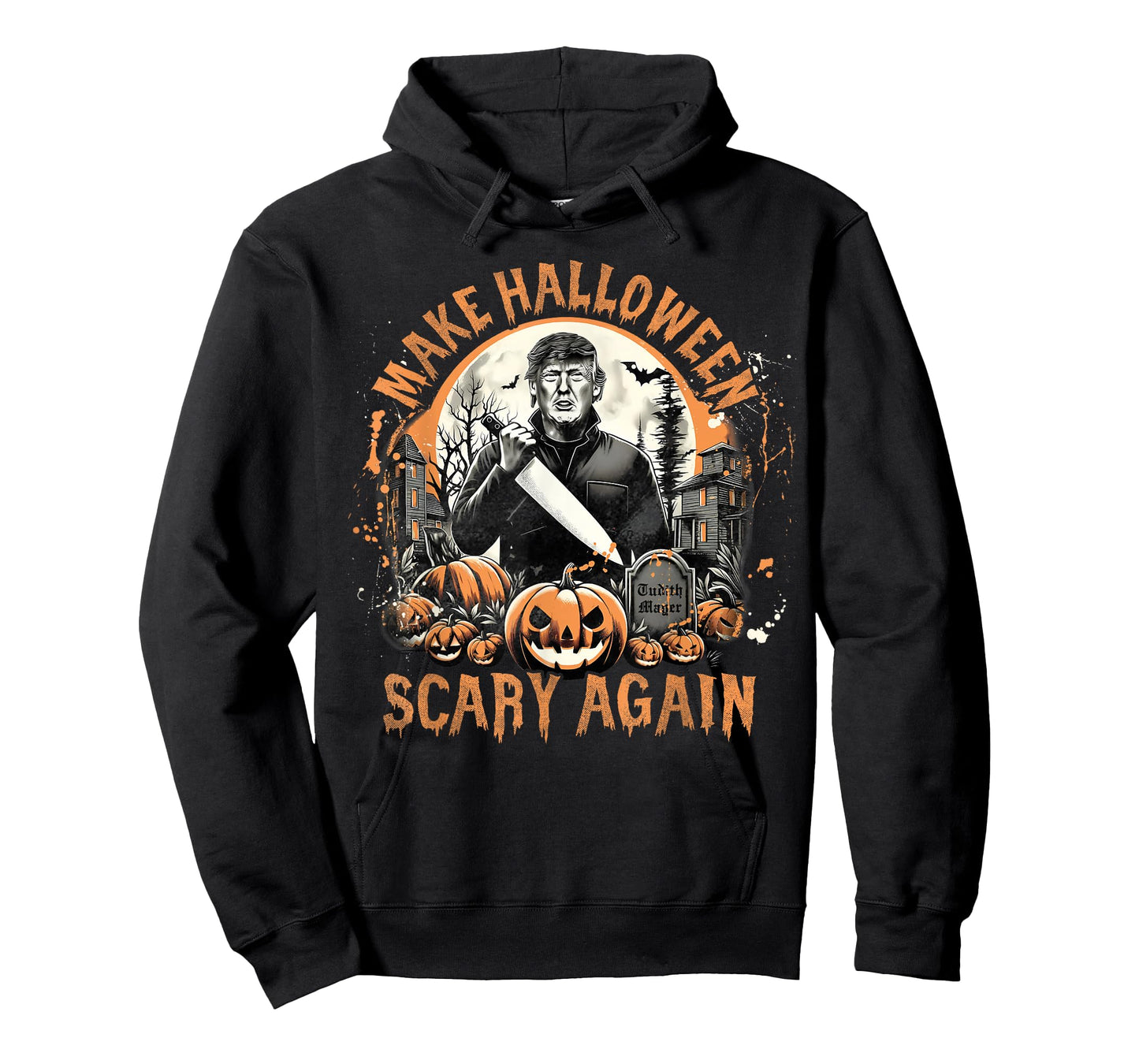 Make Halloween Scary Again Funny Trump Jack O Lantern Spooky T-Shirt